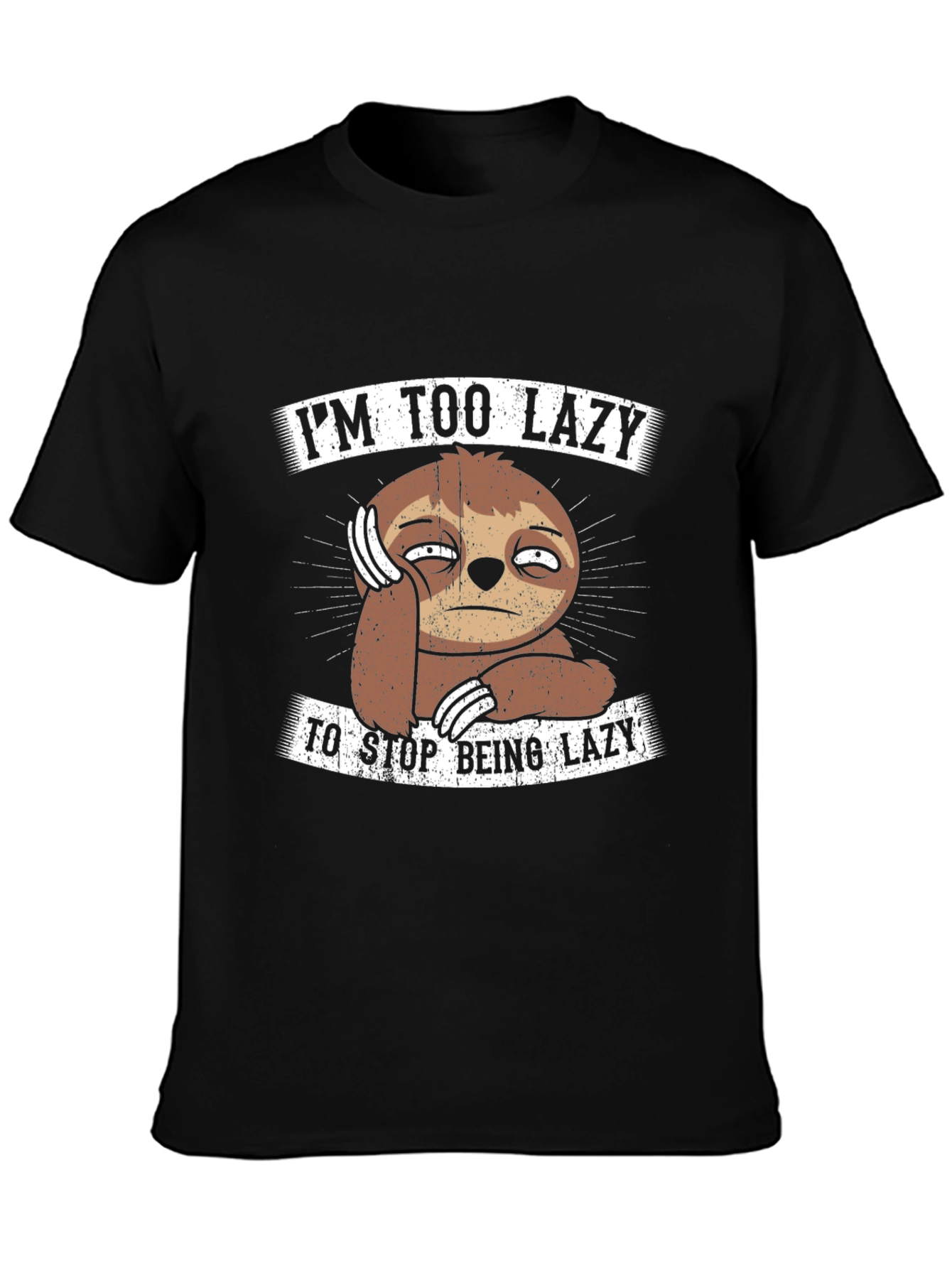 Im Too Lazy Sloth Graphic T-Shirt