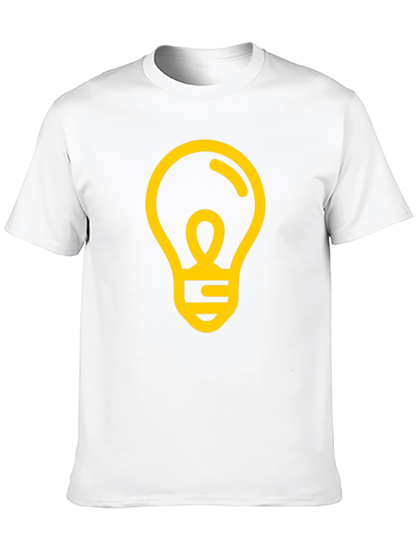 Idea Light Bulb Graphic Tee - Black