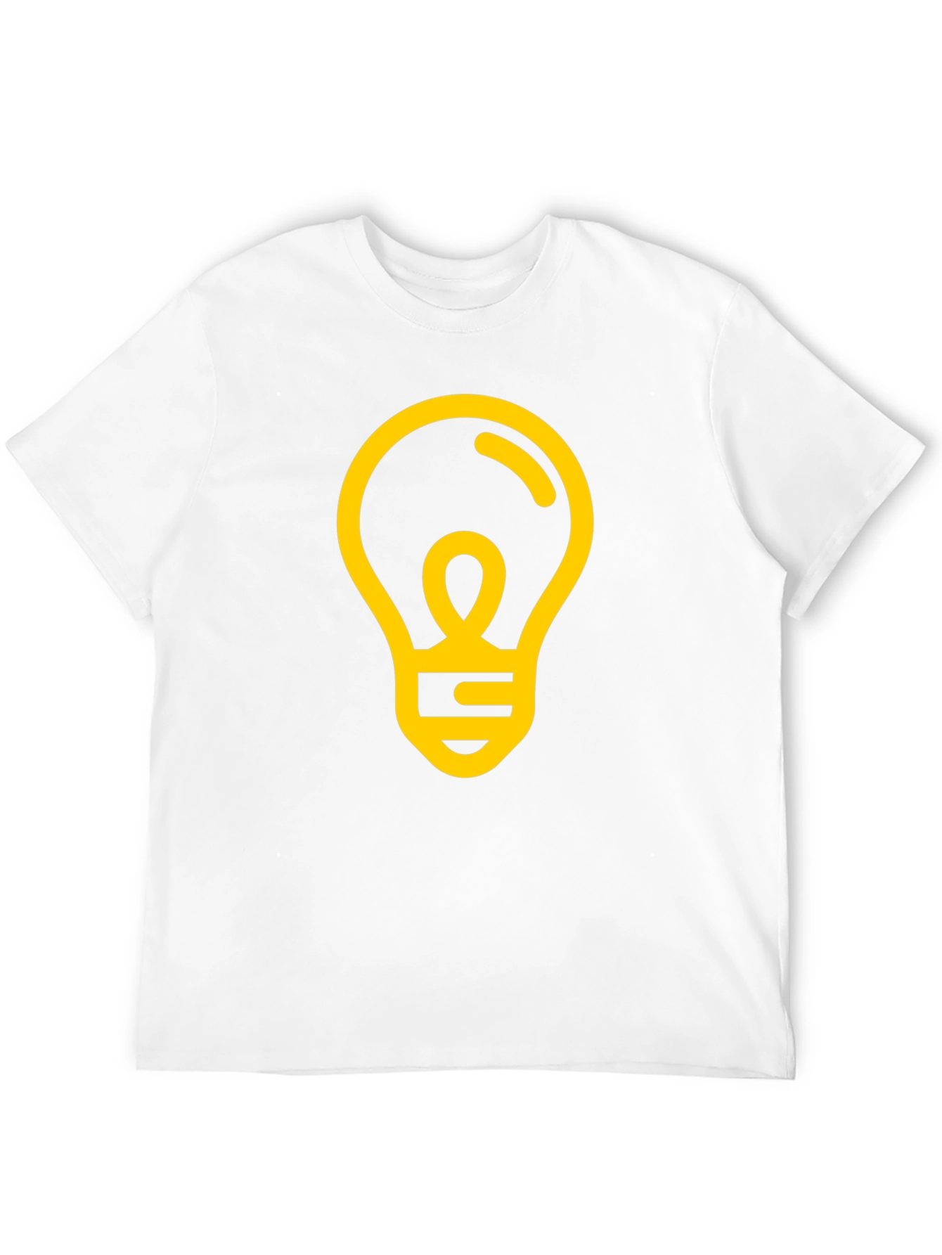 Idea Light Bulb Graphic Tee - Black