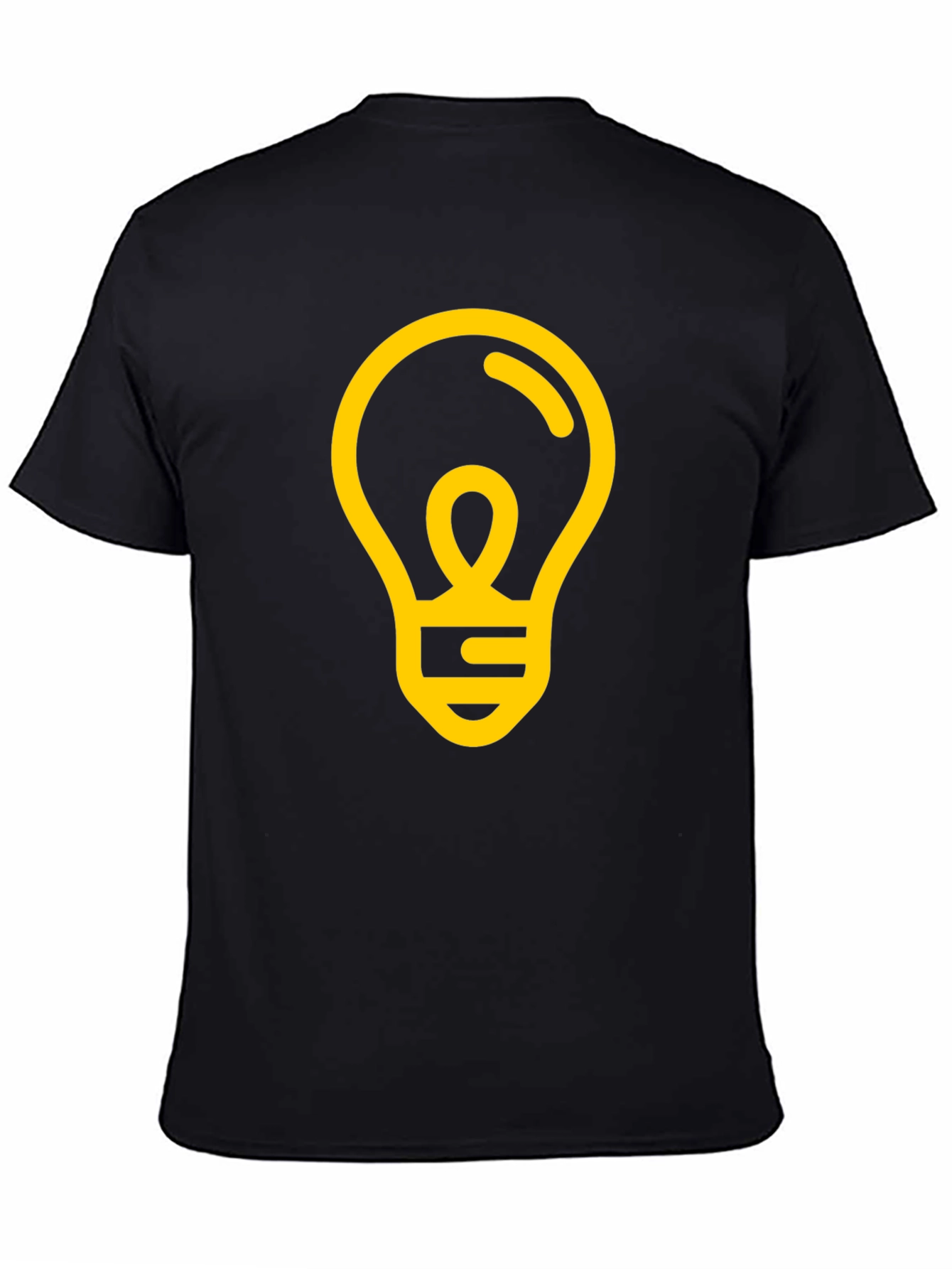 Idea Light Bulb Graphic Tee - Black