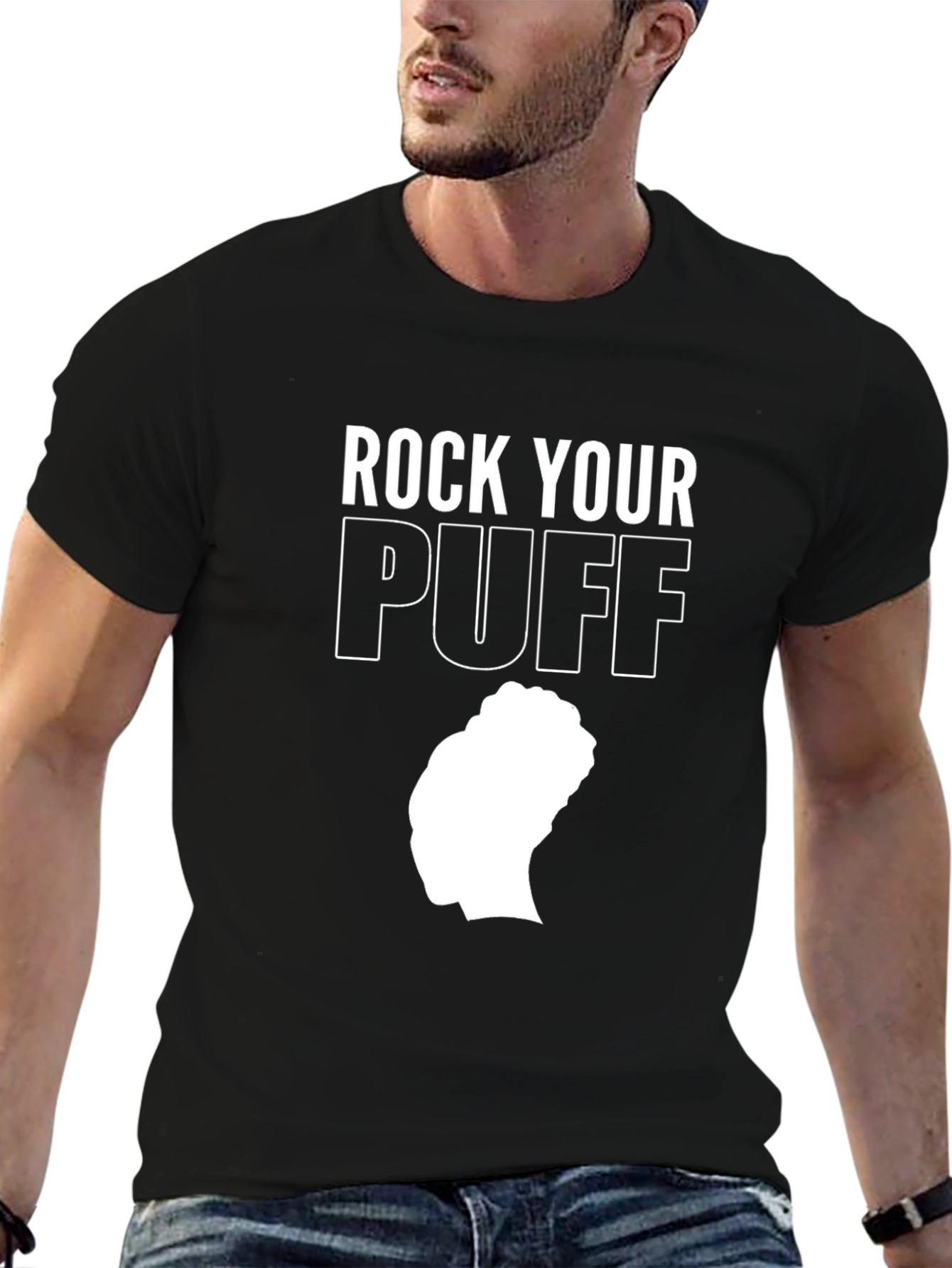 Rock Your Puff T-Shirt - Black Graphic Tee