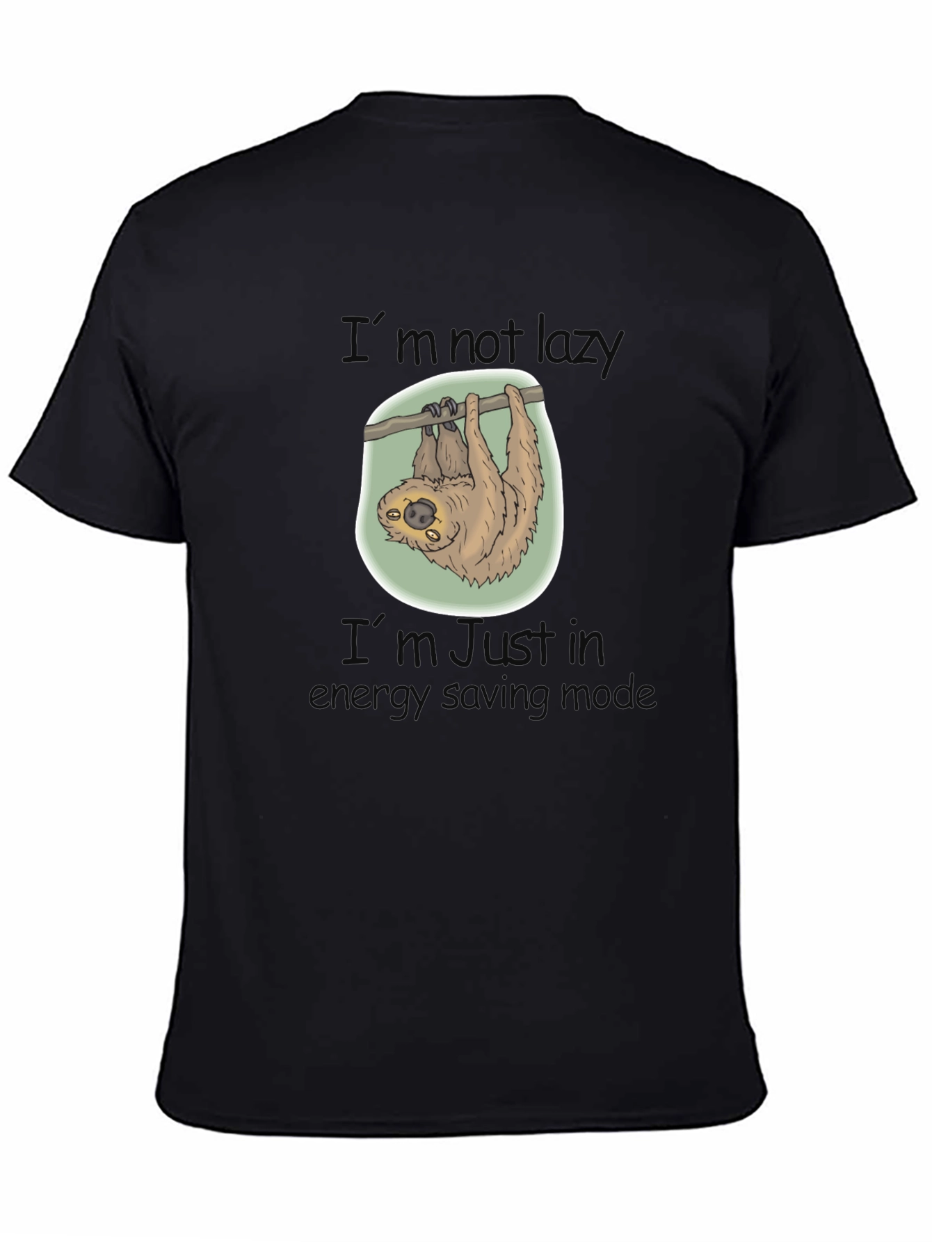 Sloth Energy Saving Mode Graphic T-Shirt