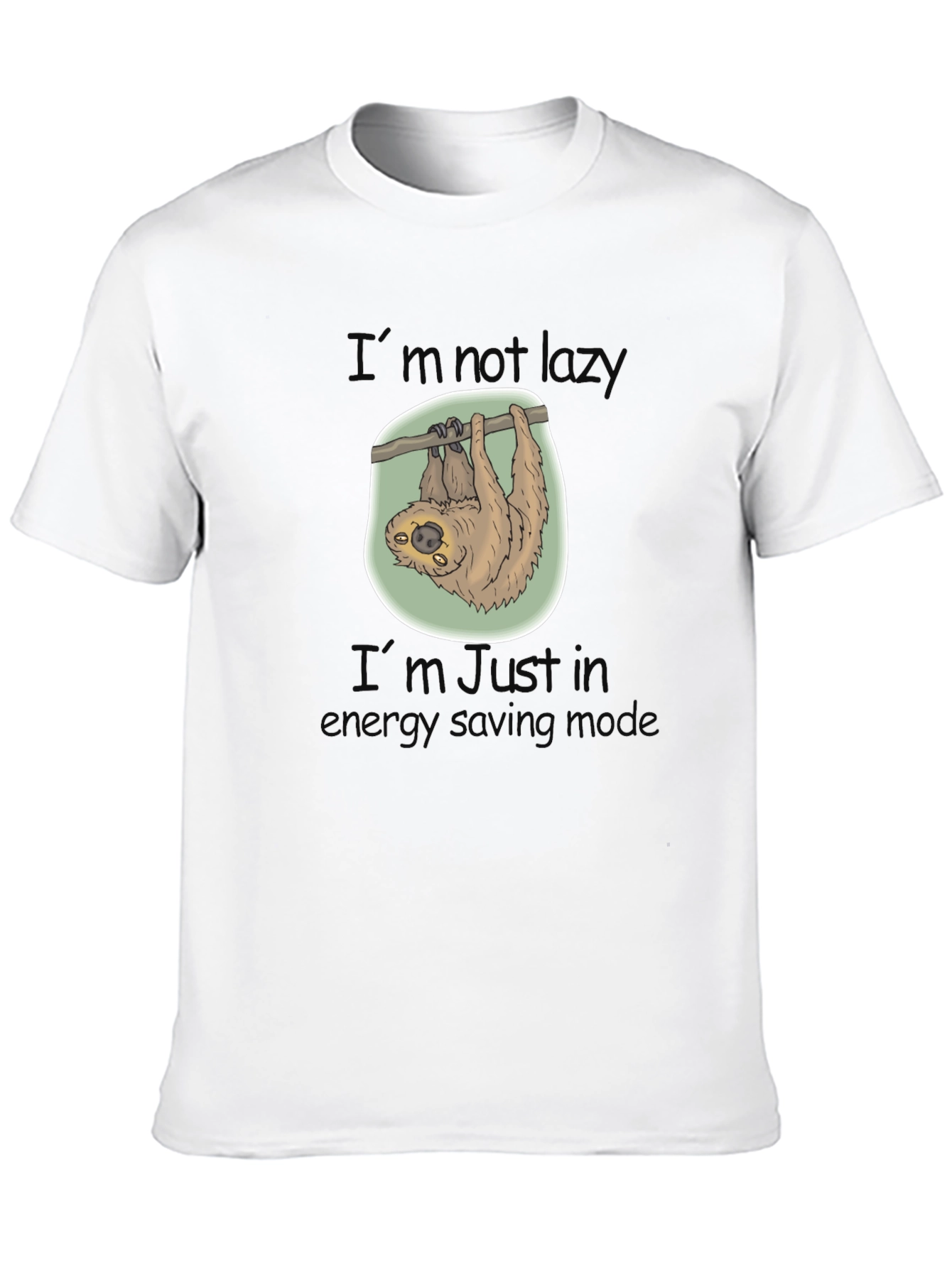 Sloth Energy Saving Mode Graphic T-Shirt