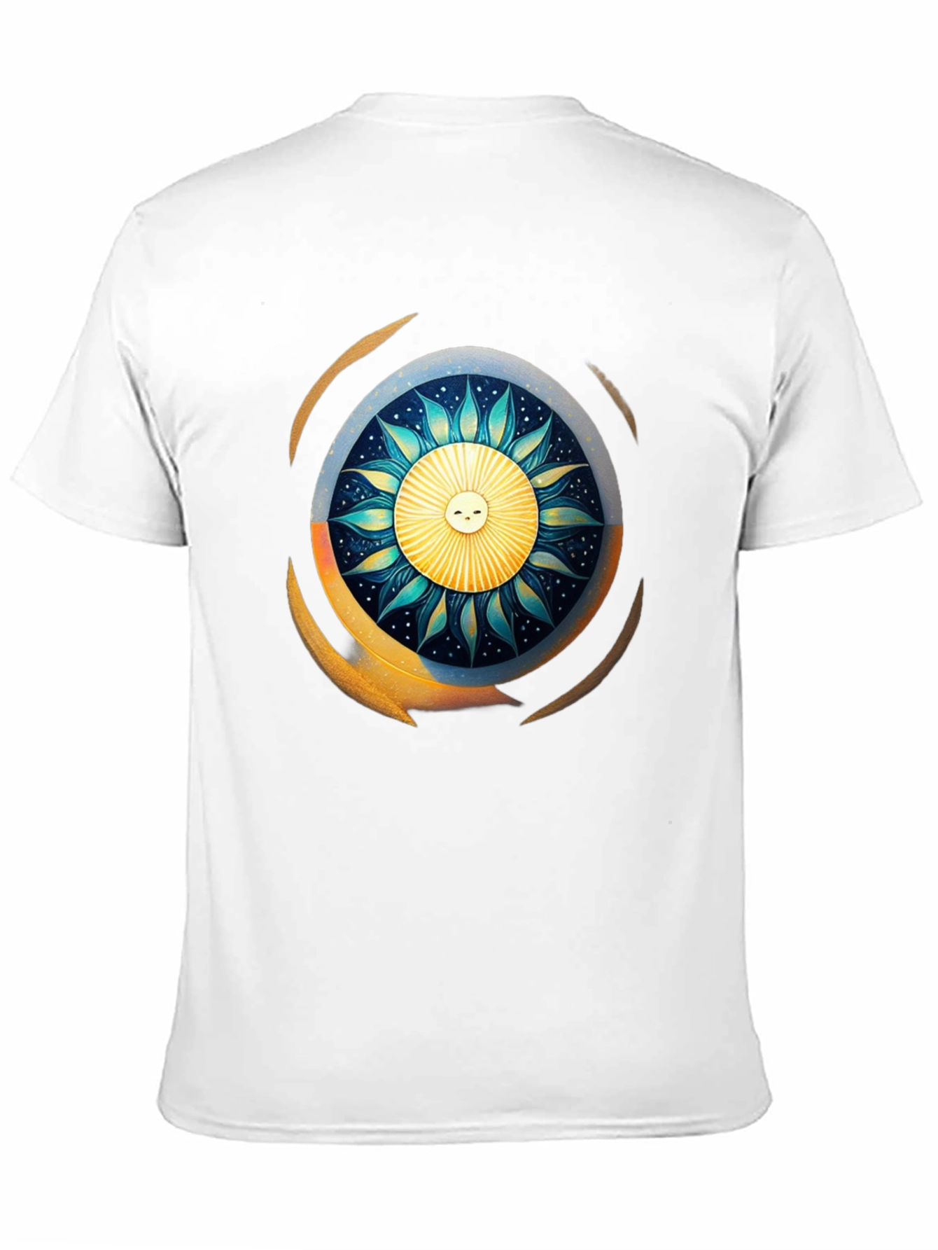 Sun & Moon Graphic T-Shirt - Celestial Design