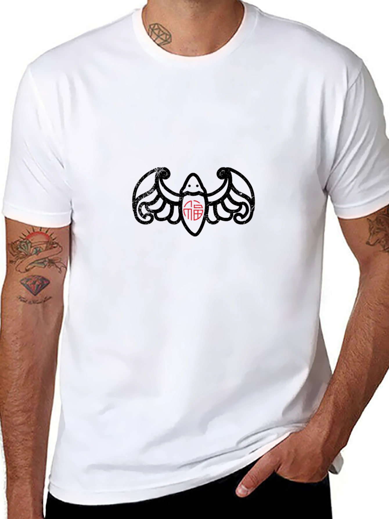 Bat Graphic Tee - Stylish & Unique Design