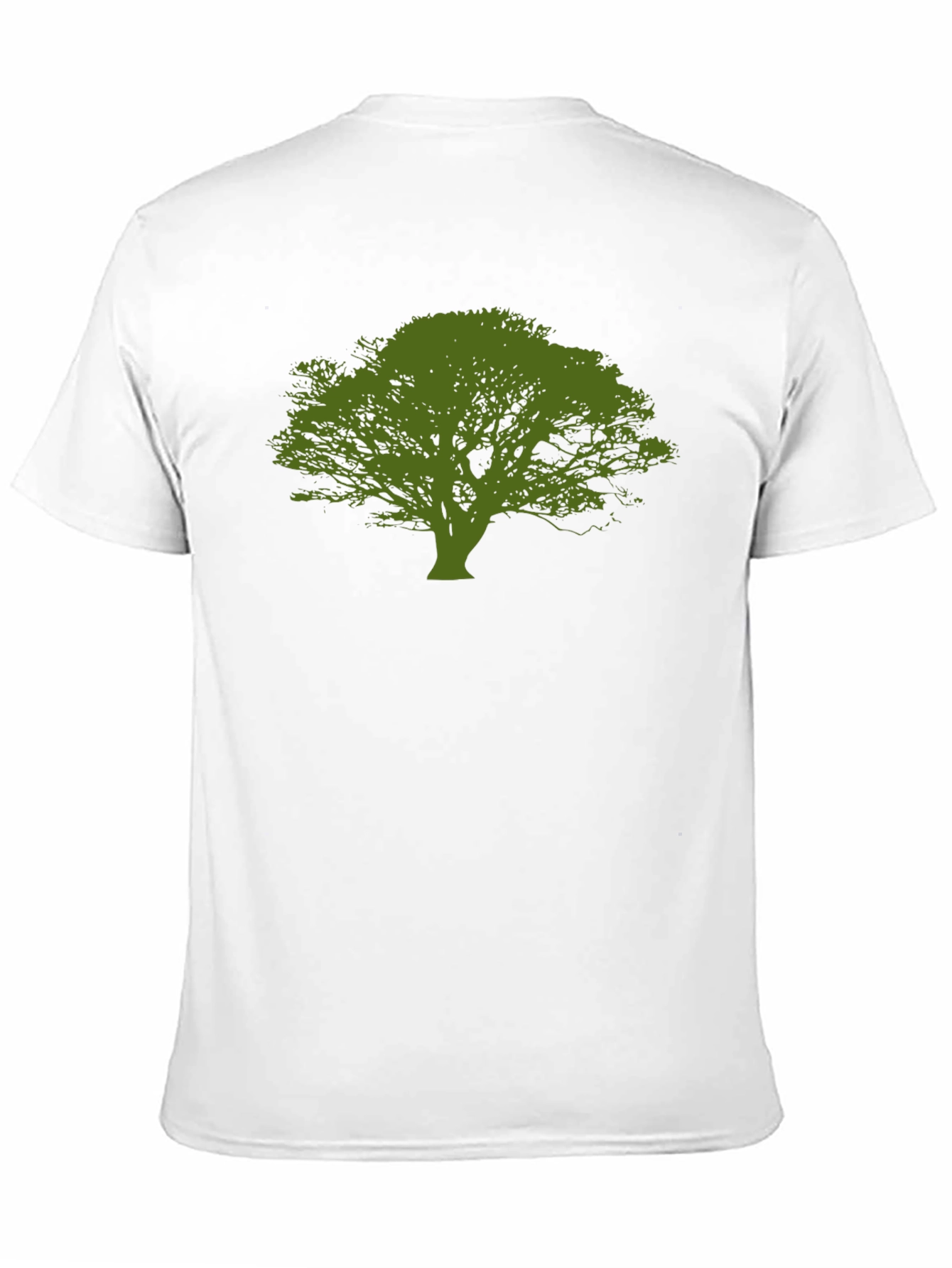 Green Tree Graphic Black T-Shirt
