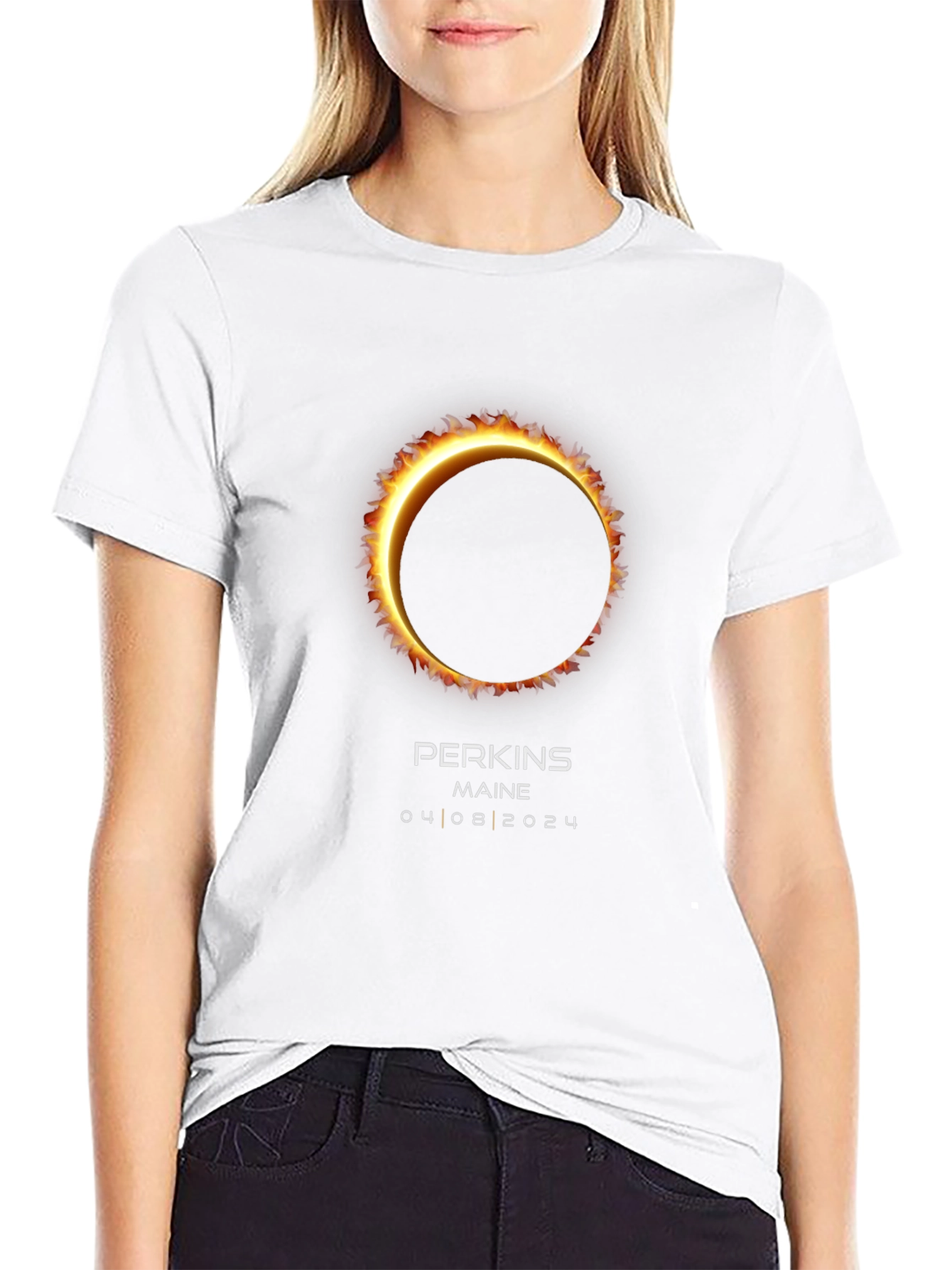 Perkins Maine Eclipse 2024 T-Shirt