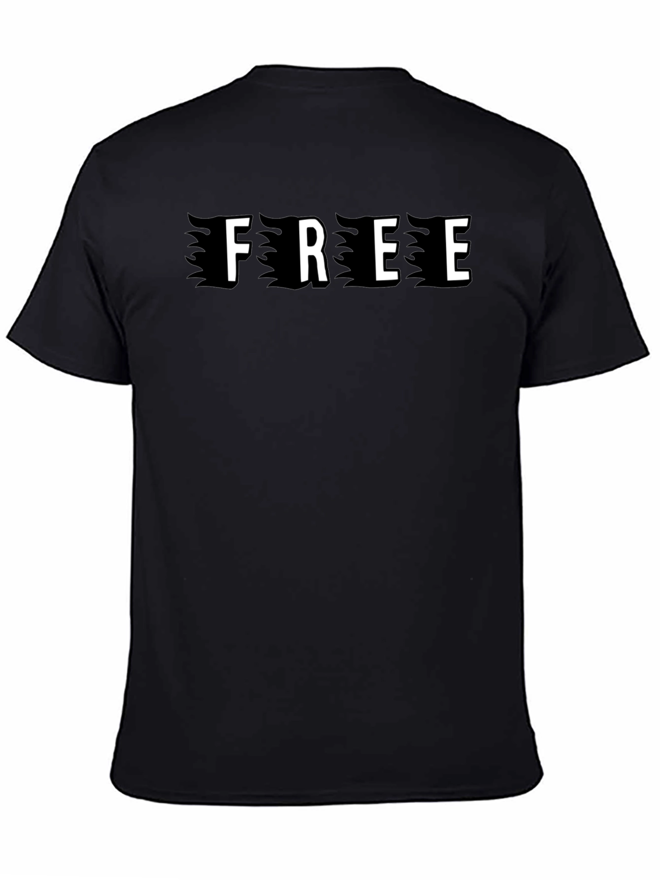 Black Graphic Tee - Free Design