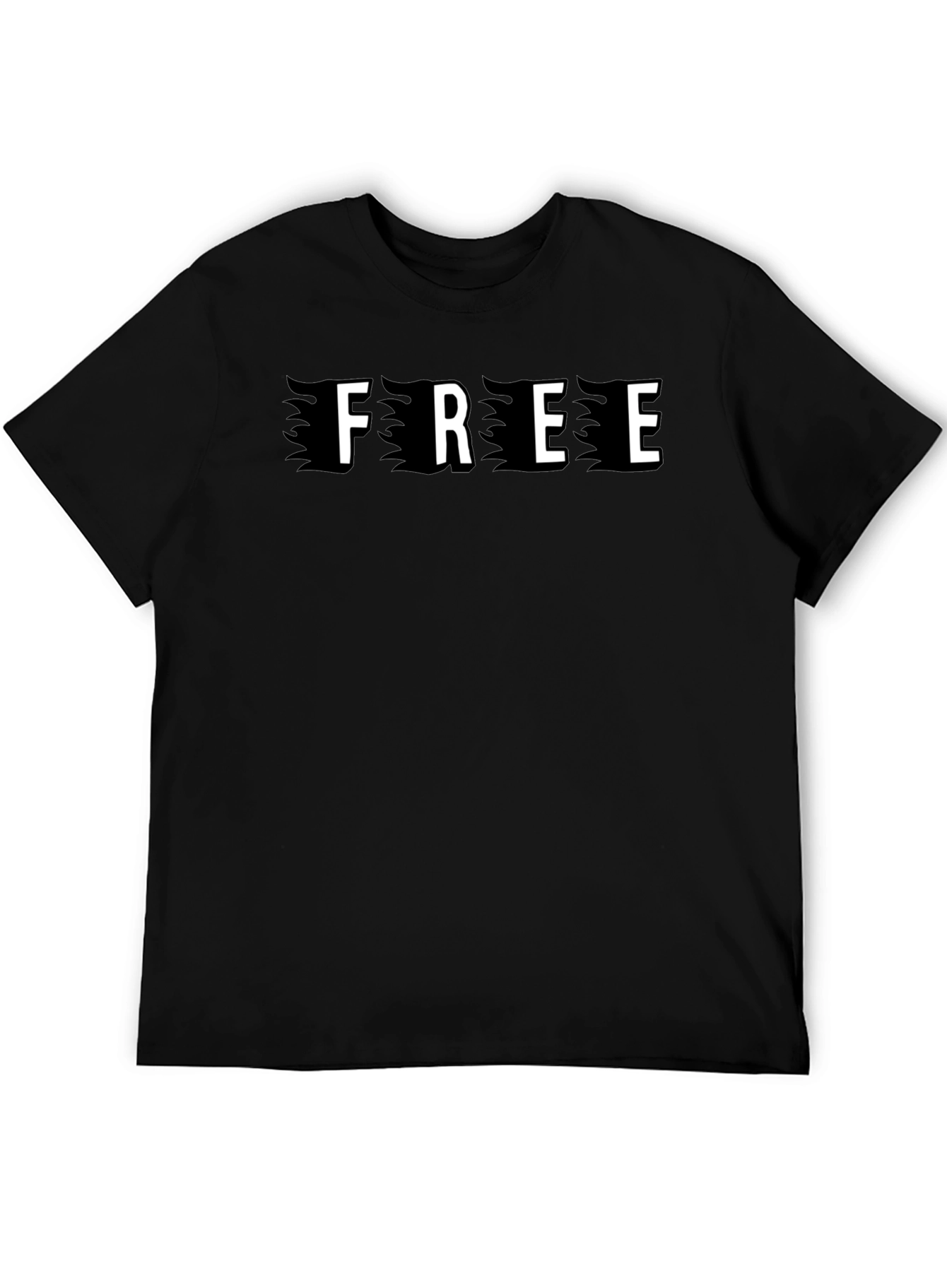 Black Graphic Tee - Free Design