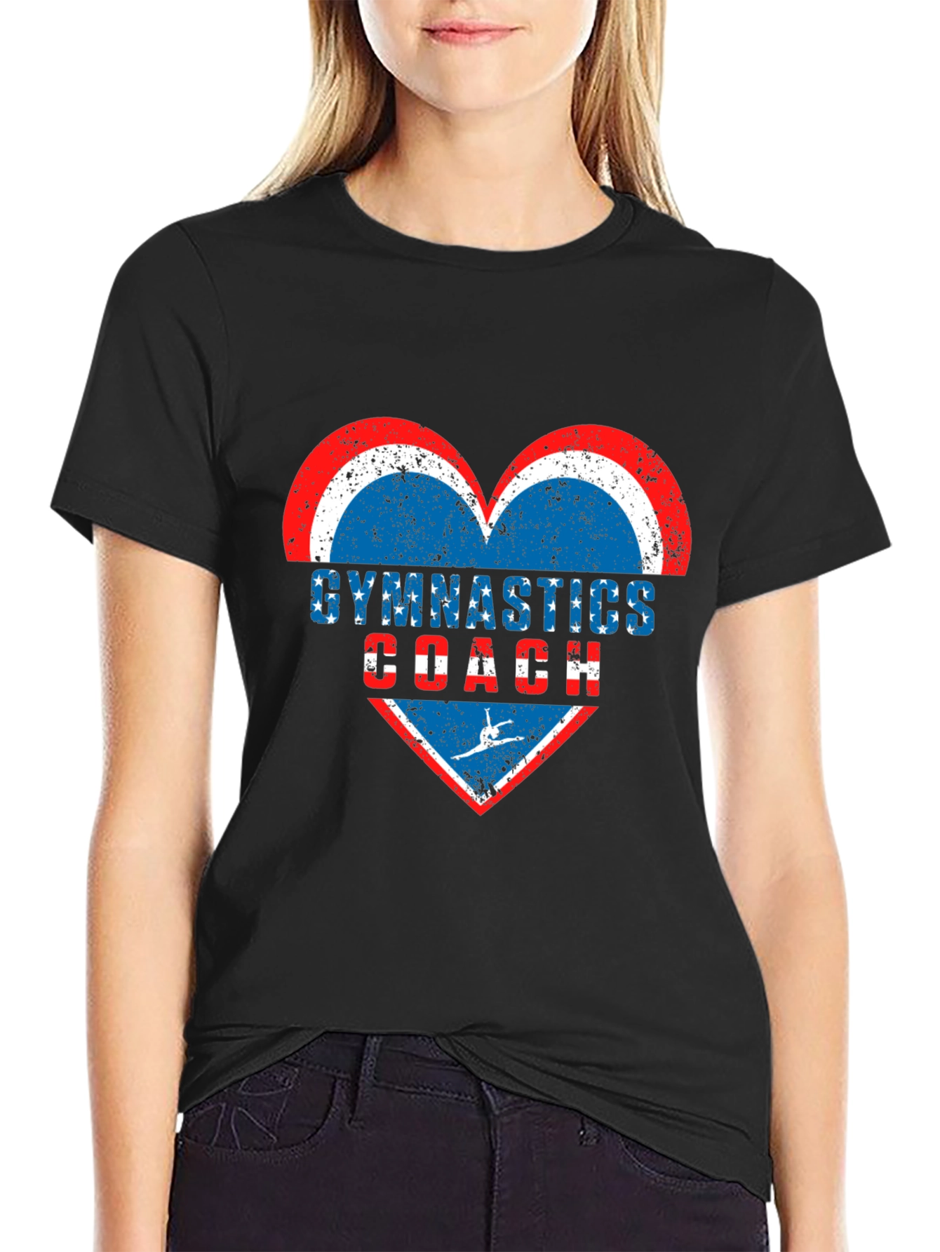 Gymnastics Coach Heart T-Shirt