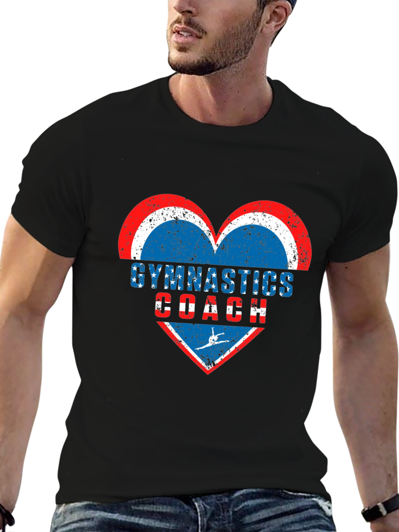 Gymnastics Coach Heart T-Shirt