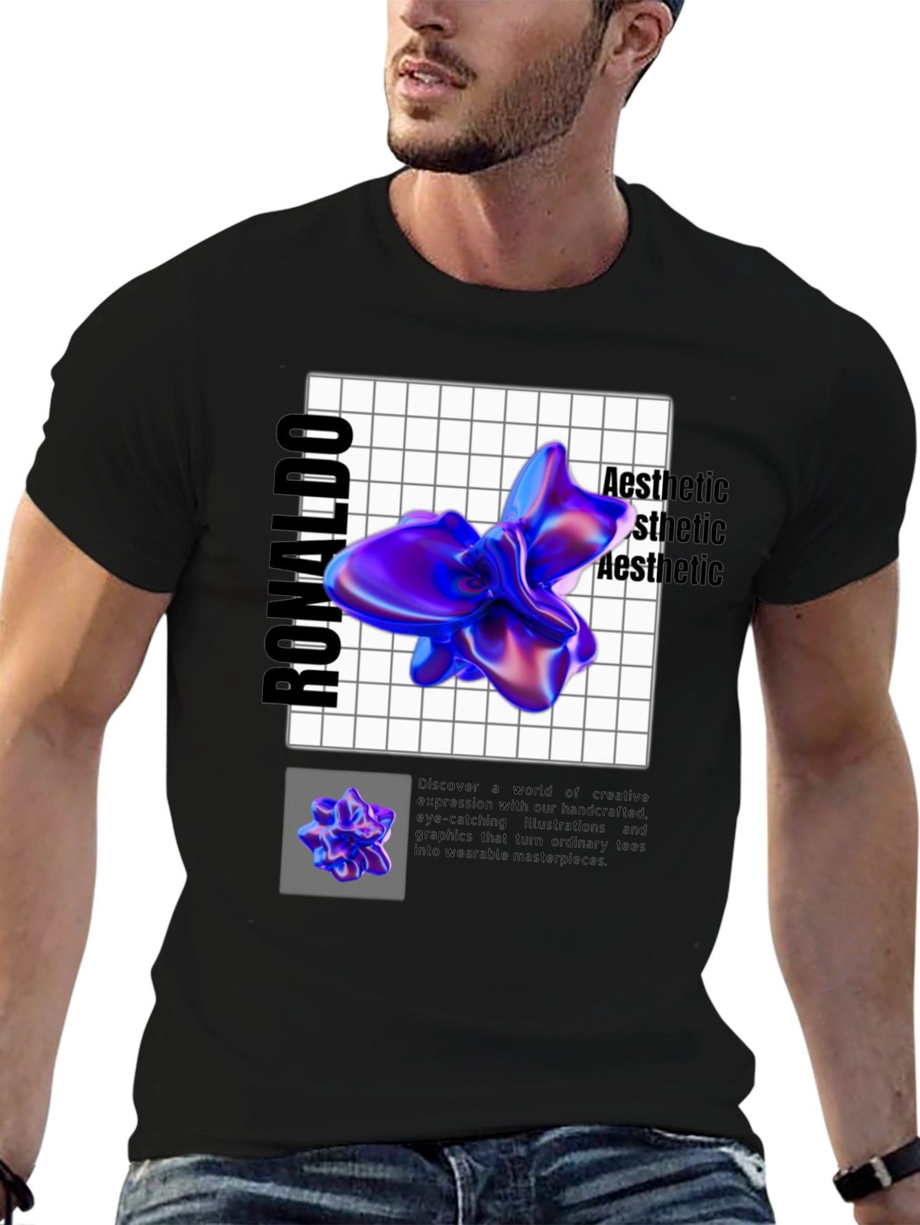 Ronaldo Aesthetic Graphic Print T-Shirt
