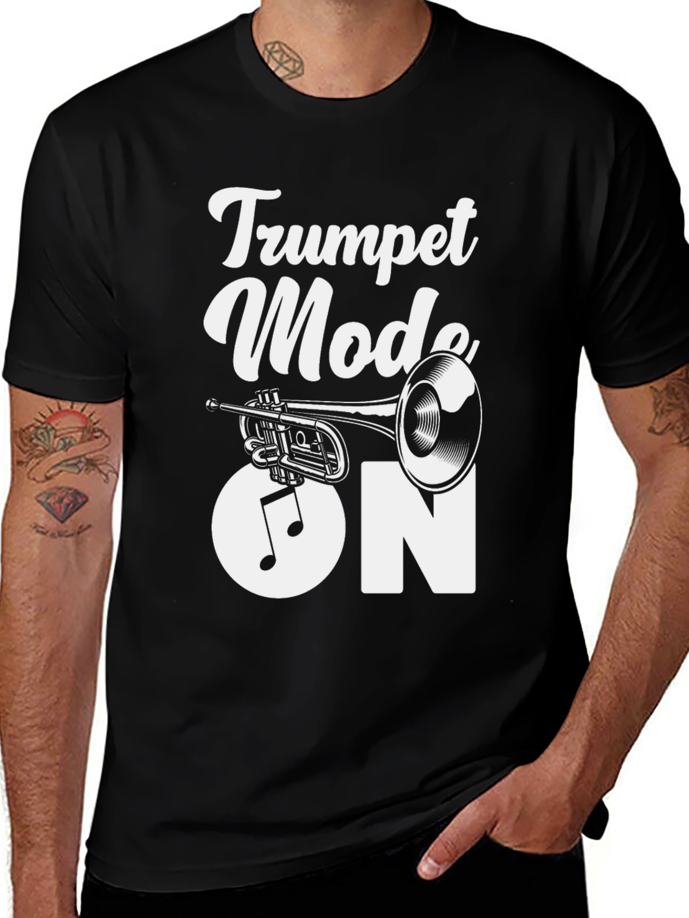 Trumpet Mode On Graphic Tee - Musician T-Shirt