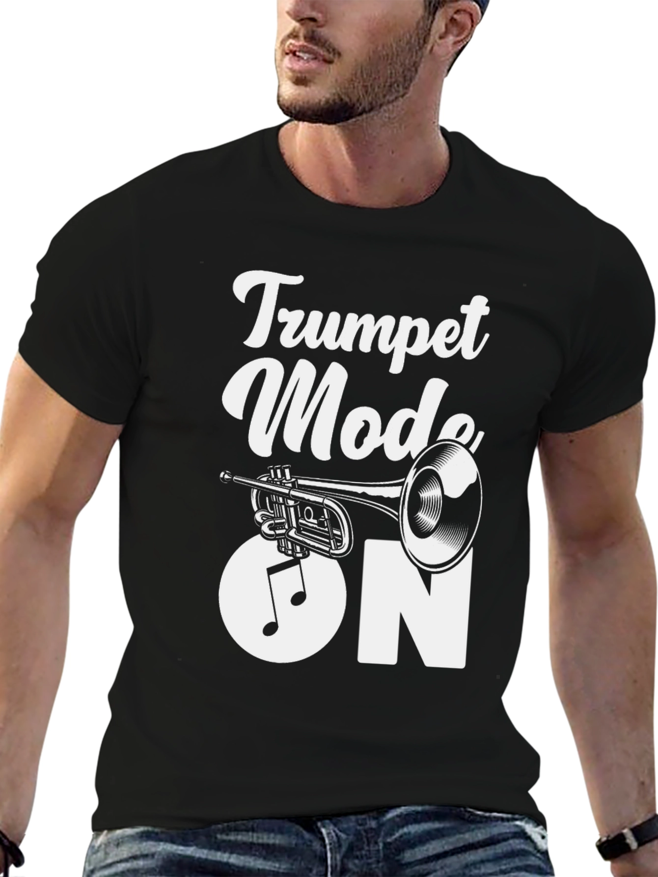 Trumpet Mode On Graphic Tee - Musician T-Shirt