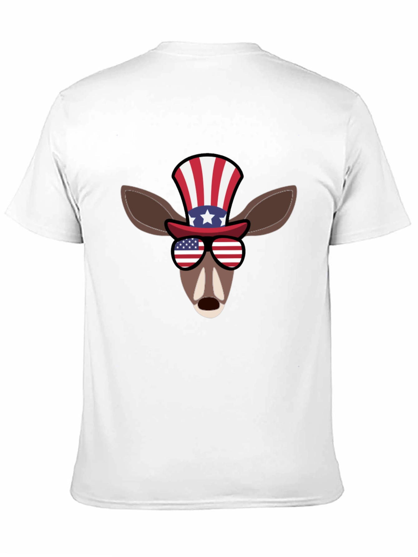 Patriotic Deer Graphic T-Shirt