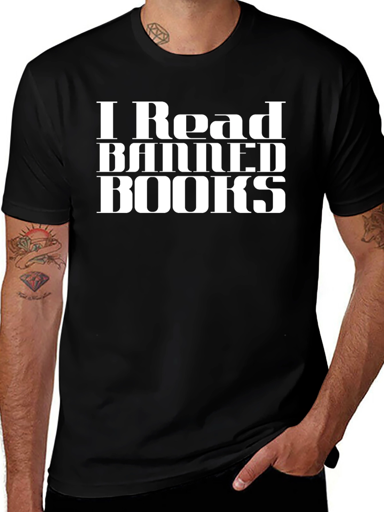 I Read Banned Books Black T-Shirt