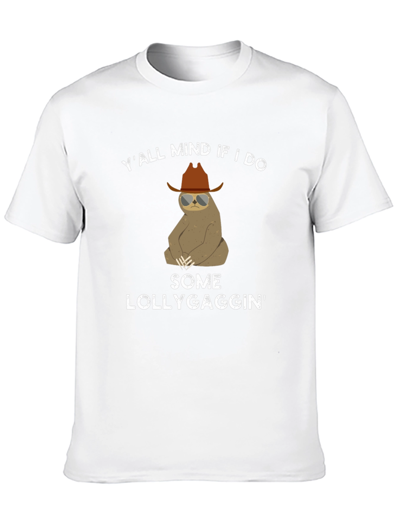 Funny Sloth Lollygaggin Graphic T-Shirt