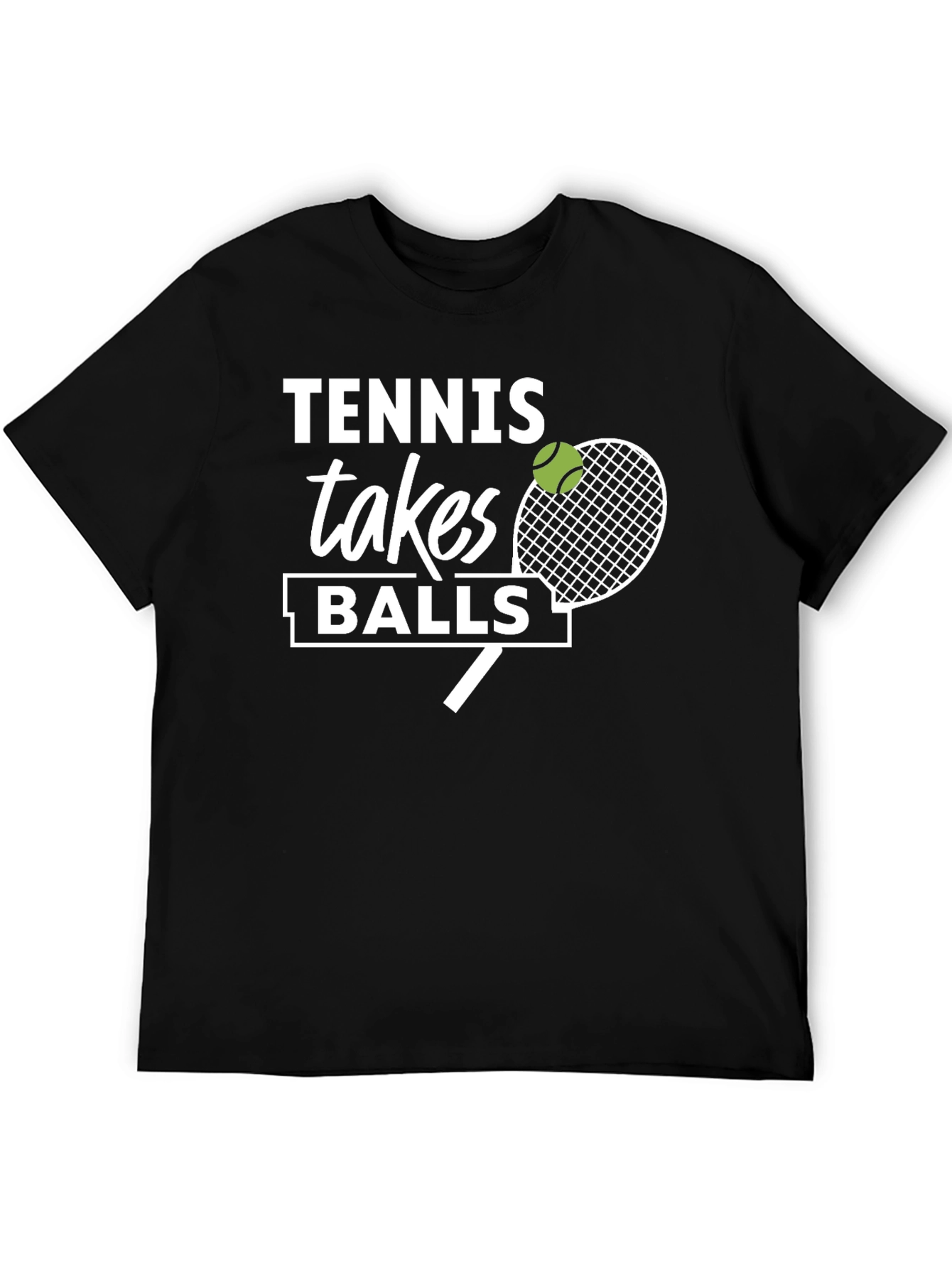 Tennis Takes Balls Graphic T-Shirt