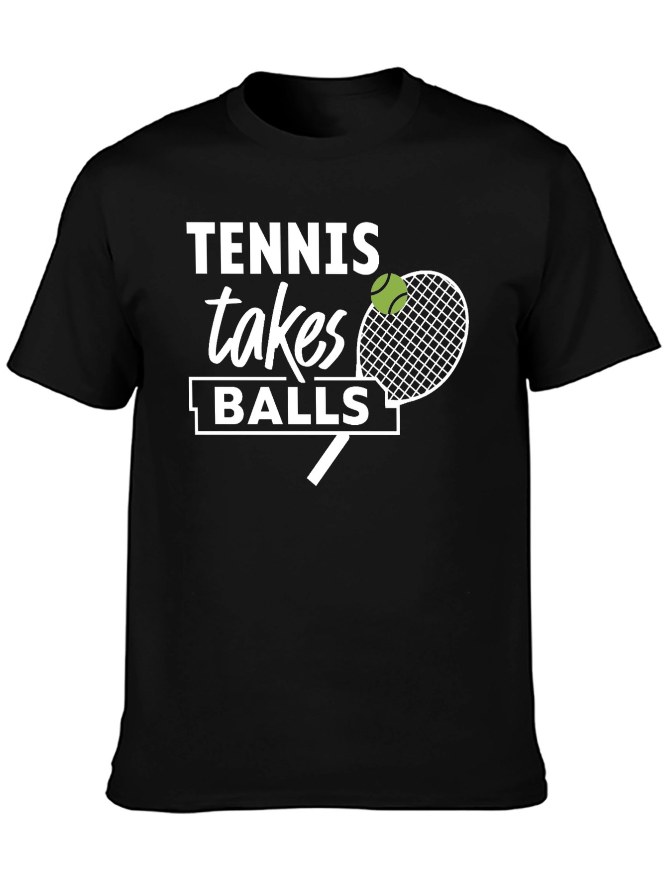 Tennis Takes Balls Graphic T-Shirt