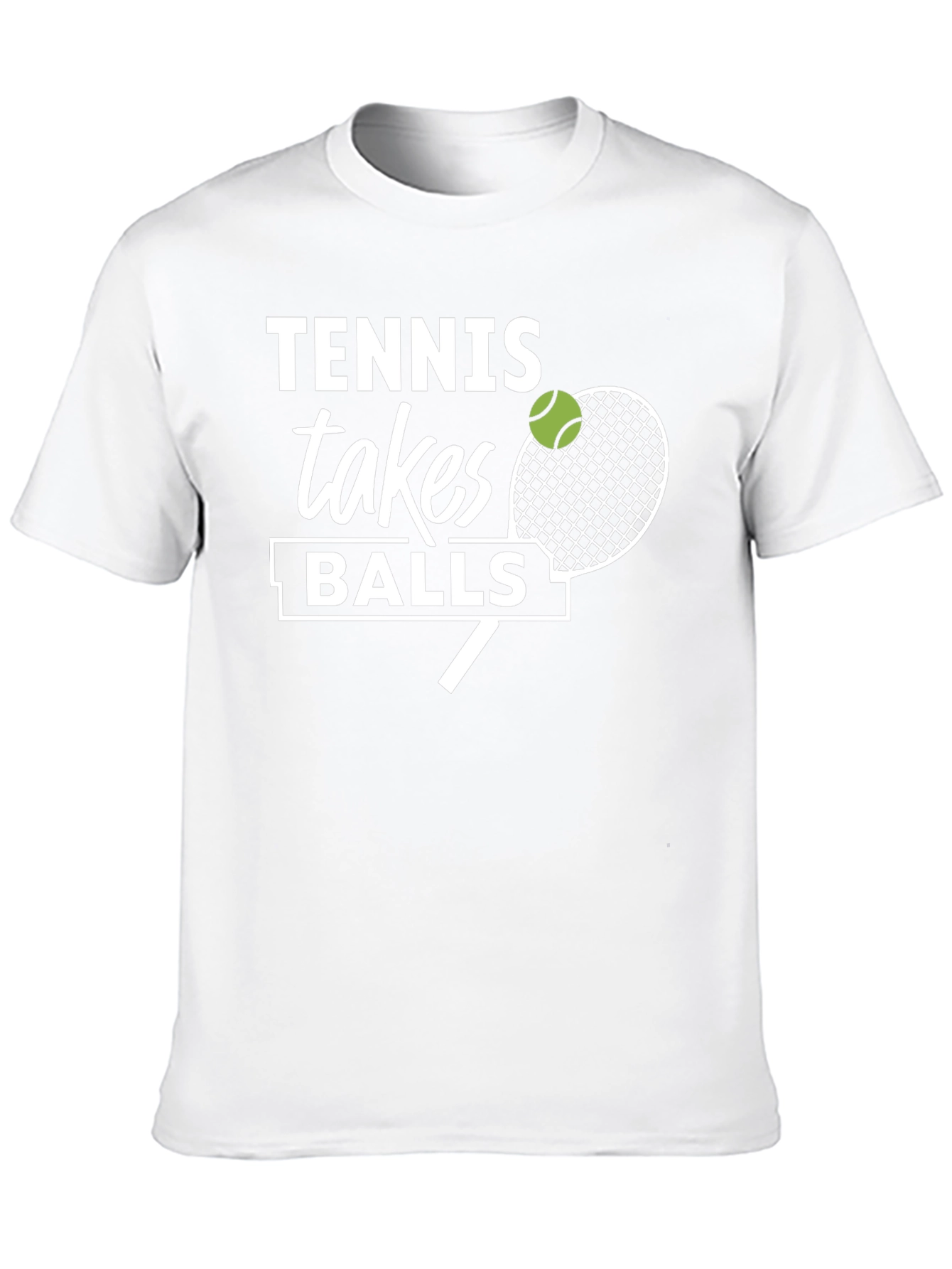 Tennis Takes Balls Graphic T-Shirt