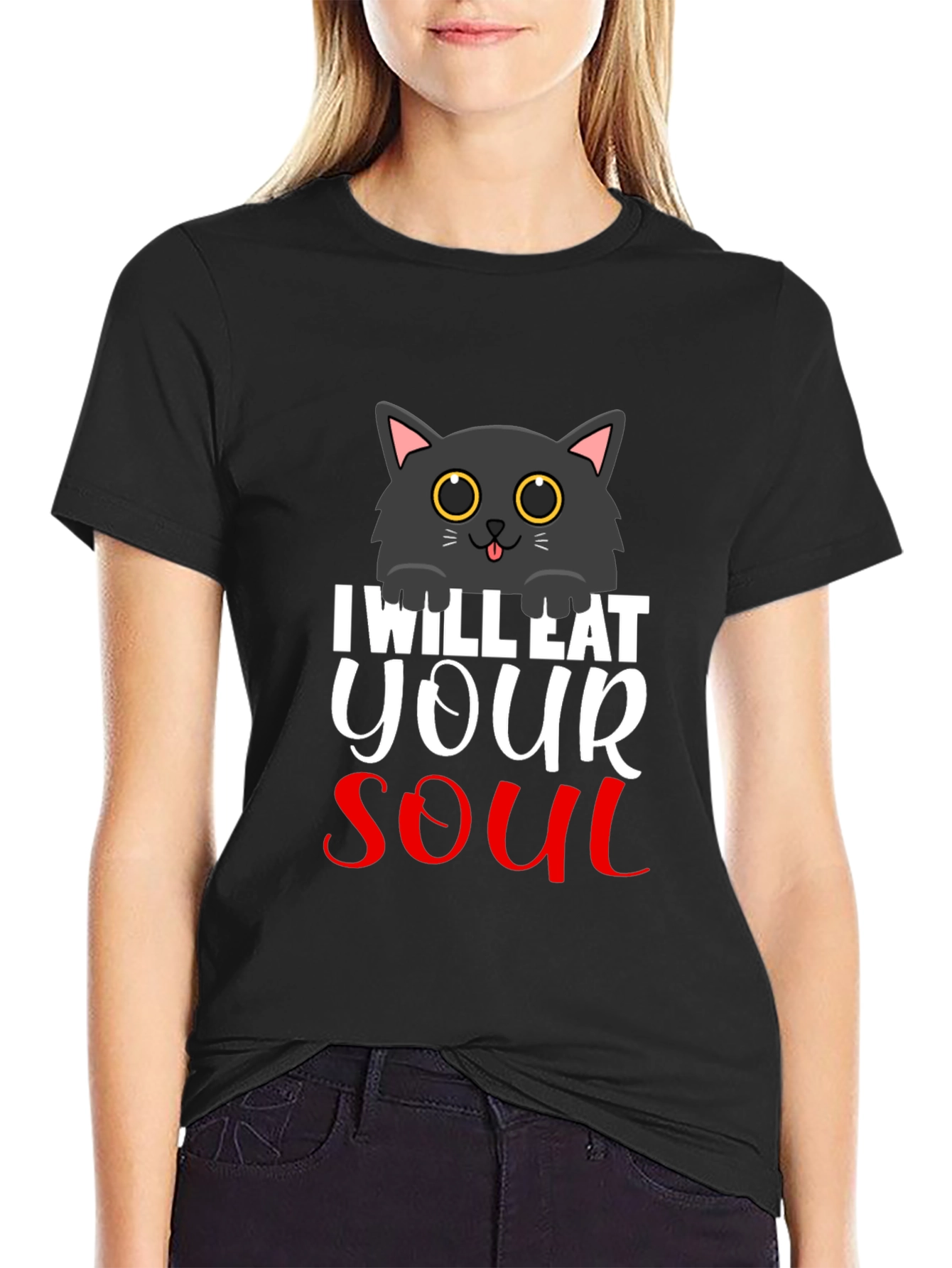 I Will Eat Your Soul Cat T-Shirt