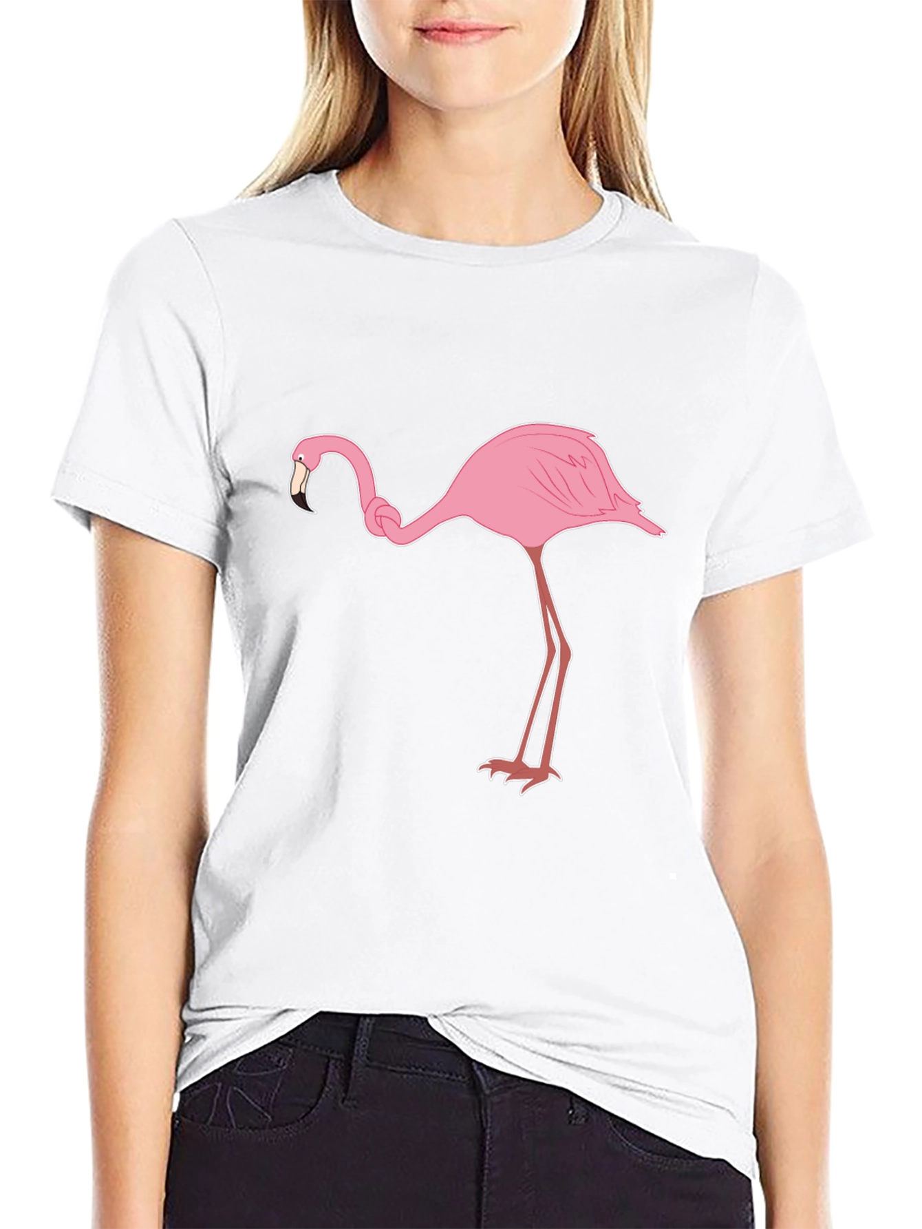 Black Flamingo Graphic Tee - Casual Style