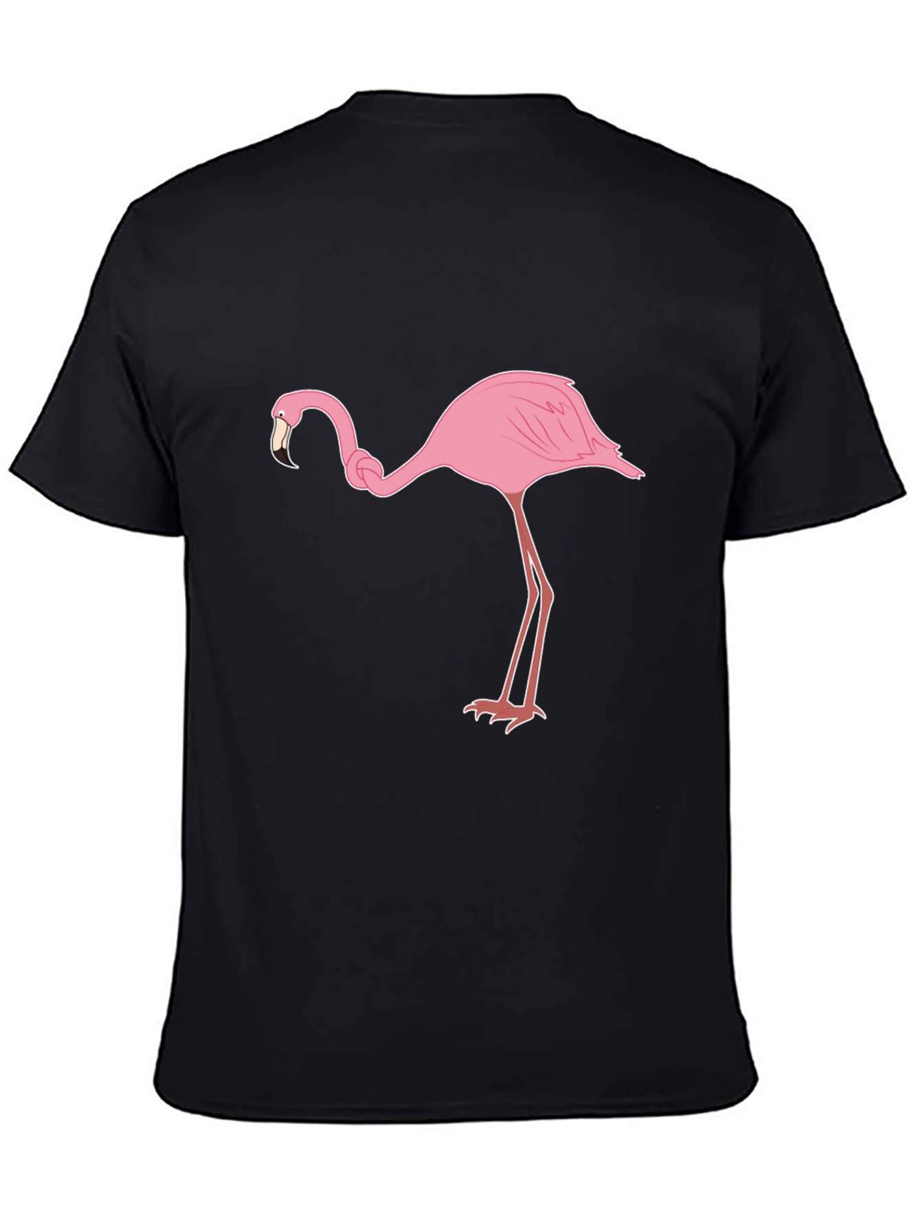 Black Flamingo Graphic Tee - Casual Style
