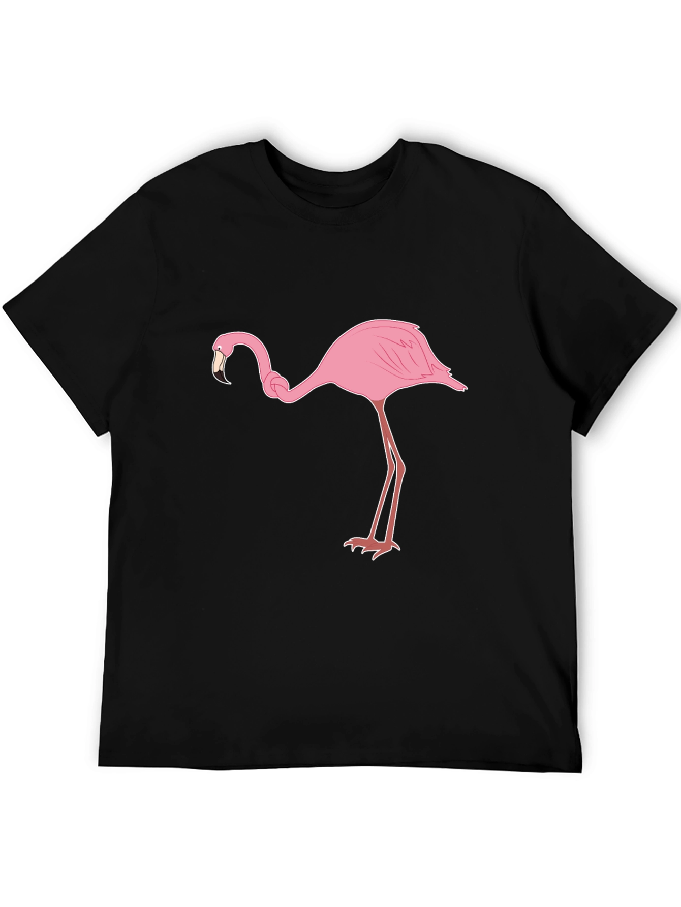 Black Flamingo Graphic Tee - Casual Style