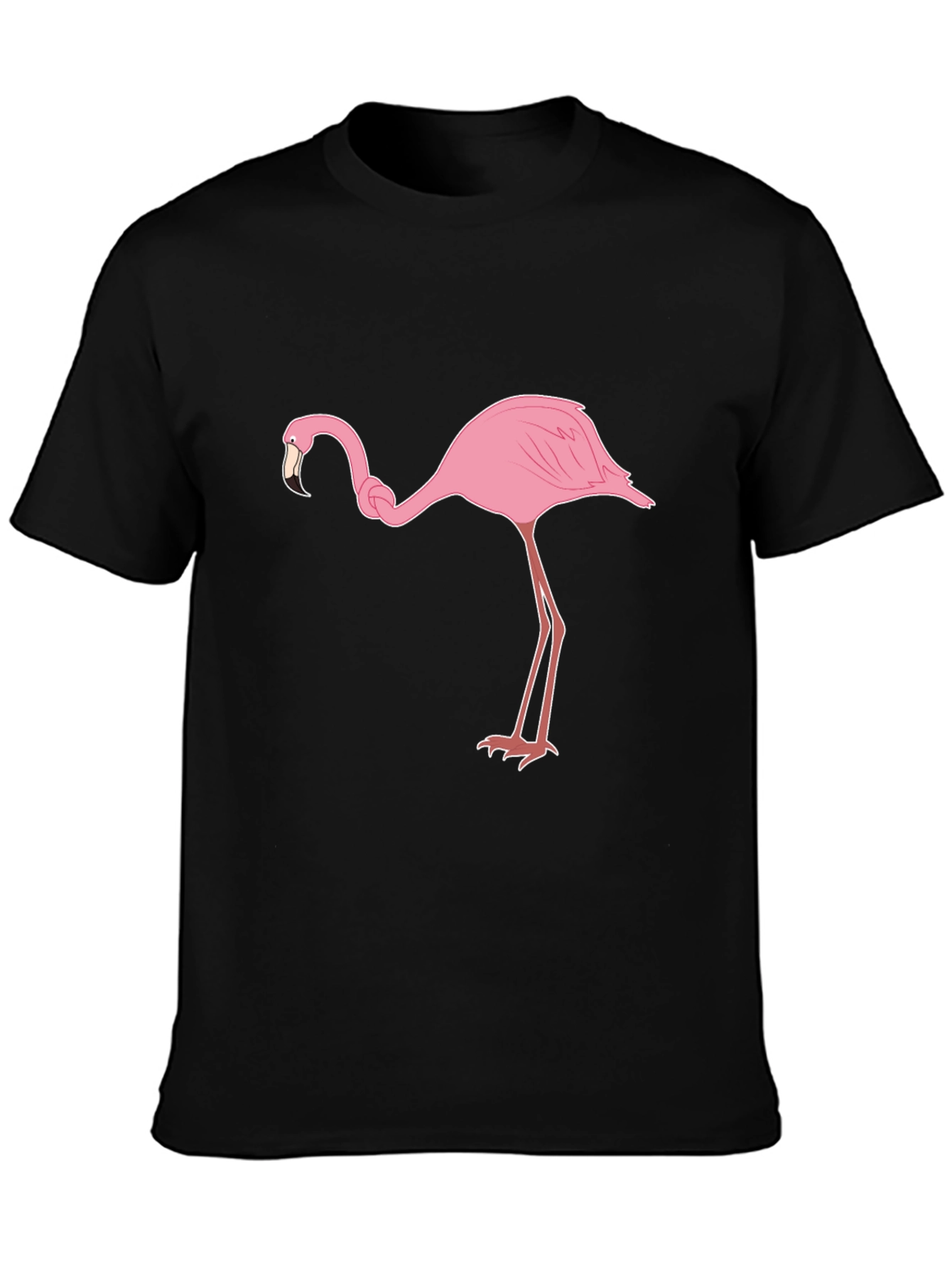 Black Flamingo Graphic Tee - Casual Style