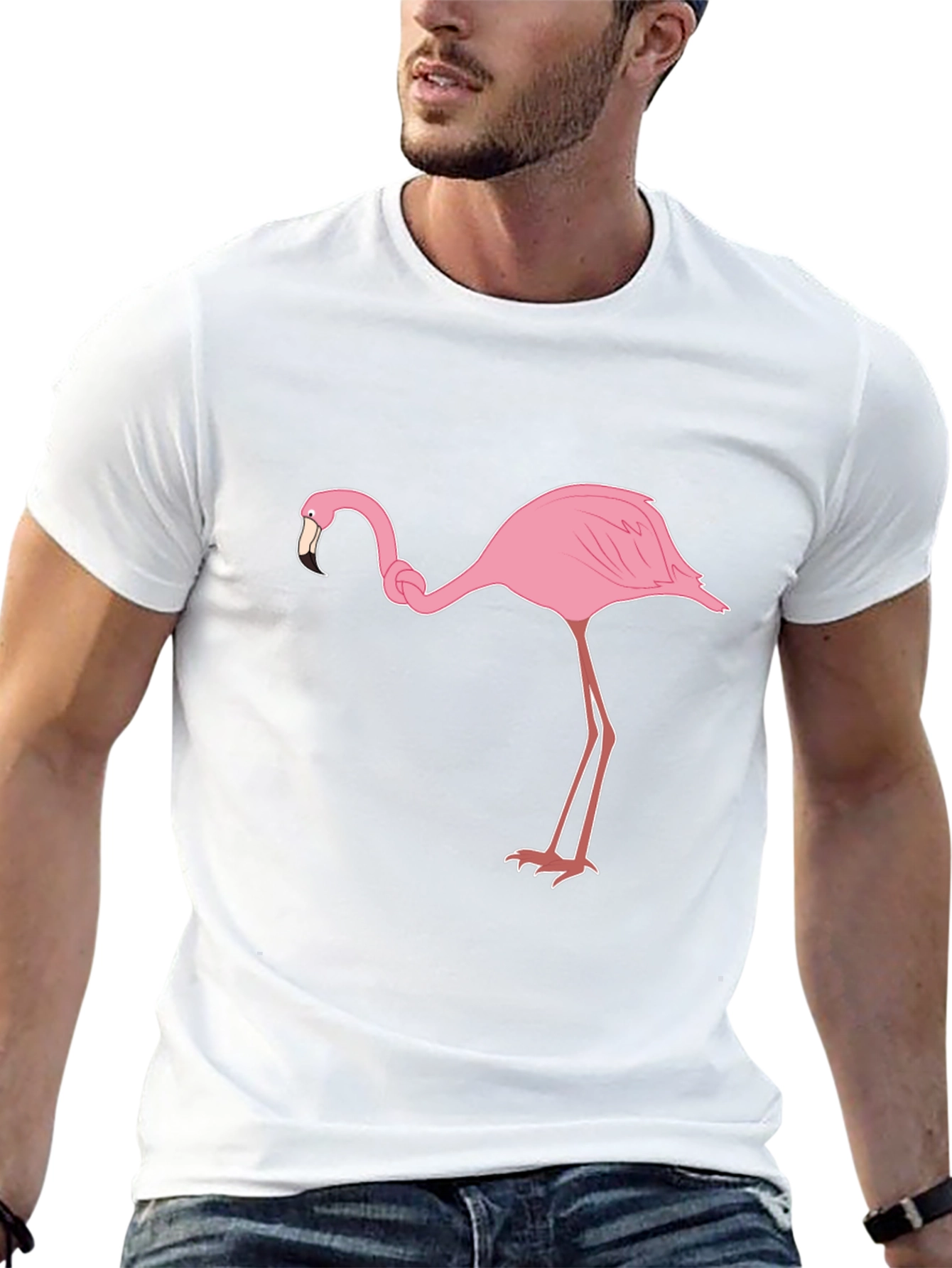 Black Flamingo Graphic Tee - Casual Style