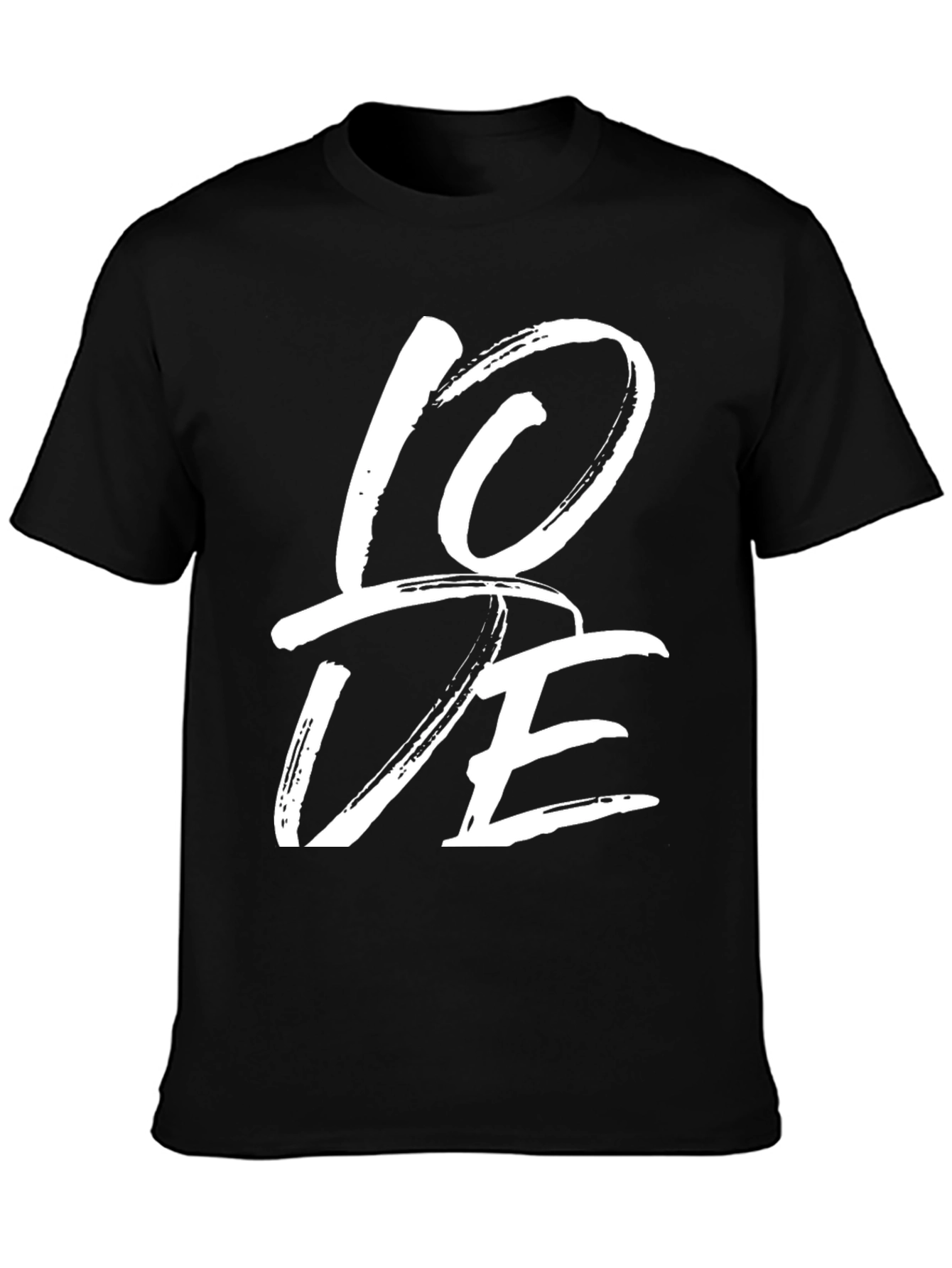 Love Graphic Tee - Casual Black T-Shirt