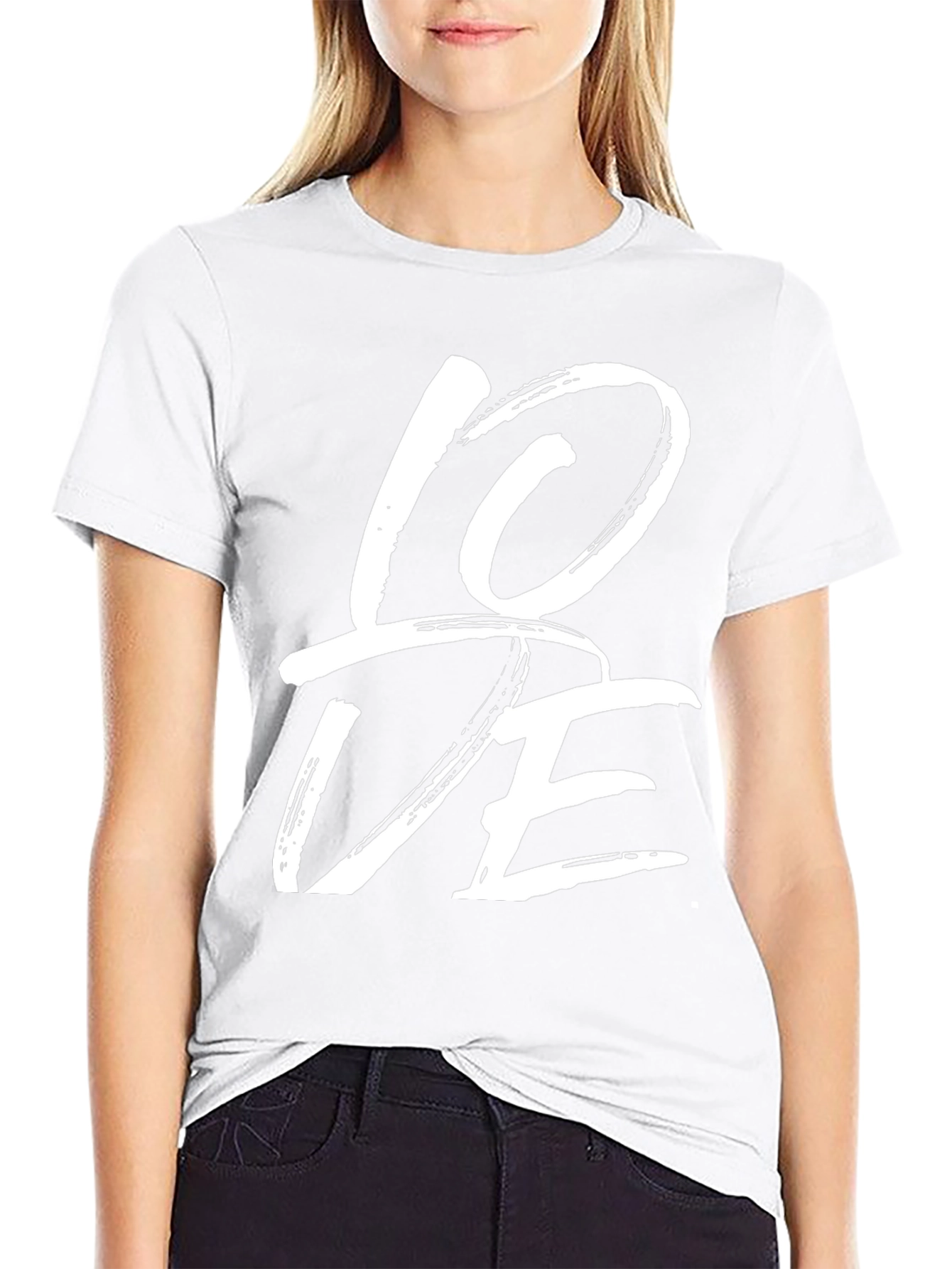 Love Graphic Tee - Casual Black T-Shirt