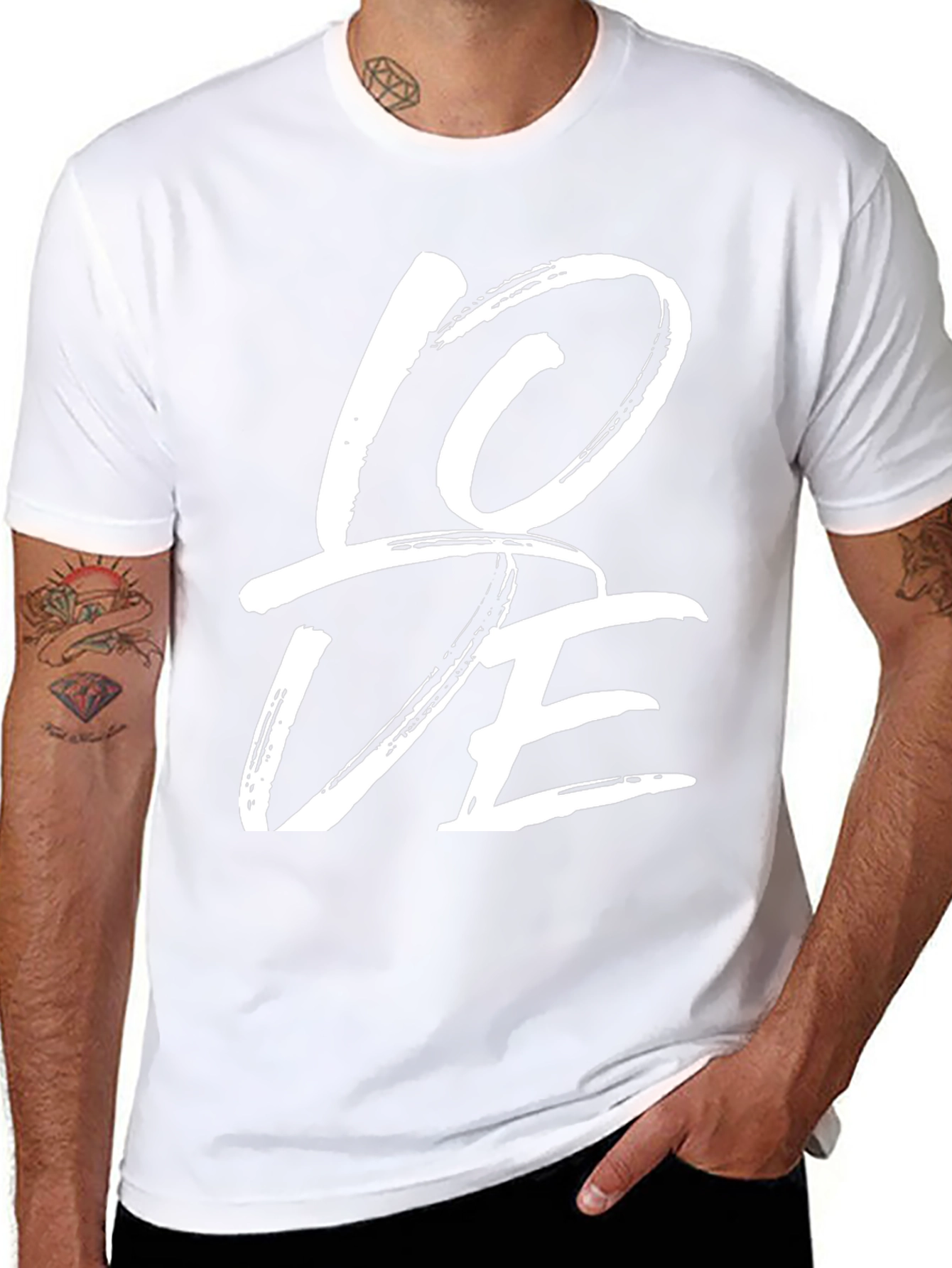 Love Graphic Tee - Casual Black T-Shirt