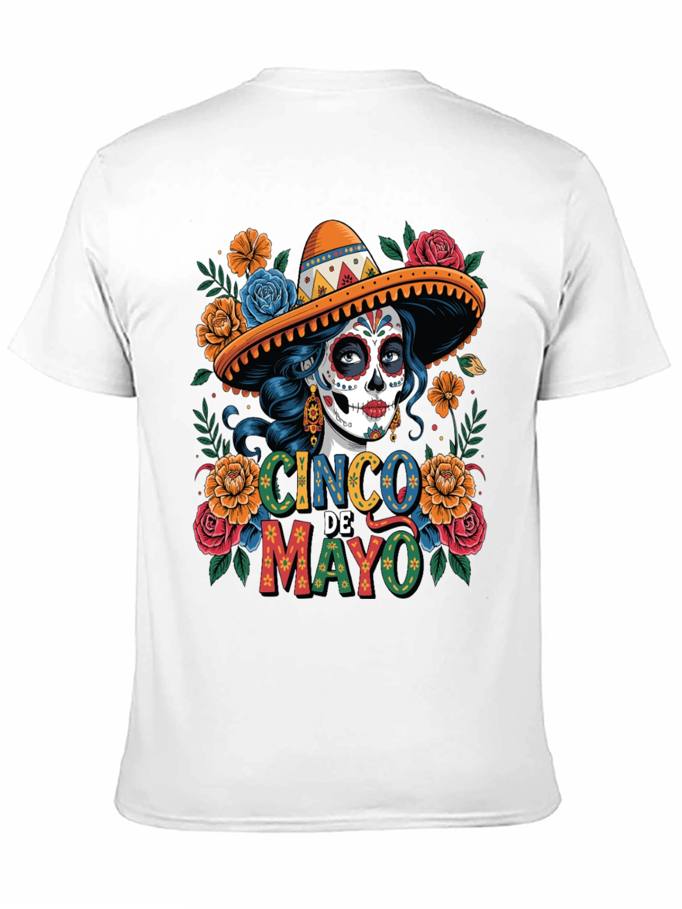 Cinco De Mayo T-Shirt - Skull Graphic Tee