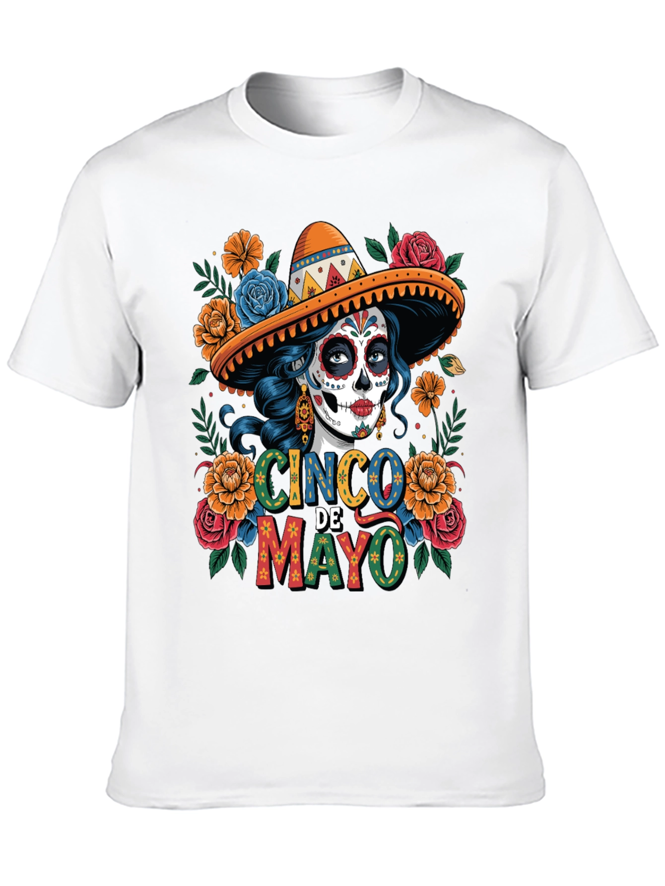 Cinco De Mayo T-Shirt - Skull Graphic Tee