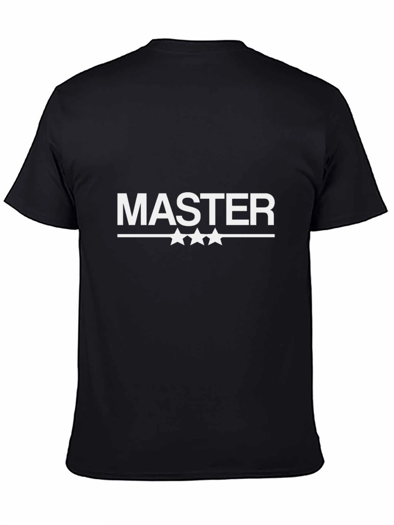 Master Graphic Tee - Black Cotton T-Shirt