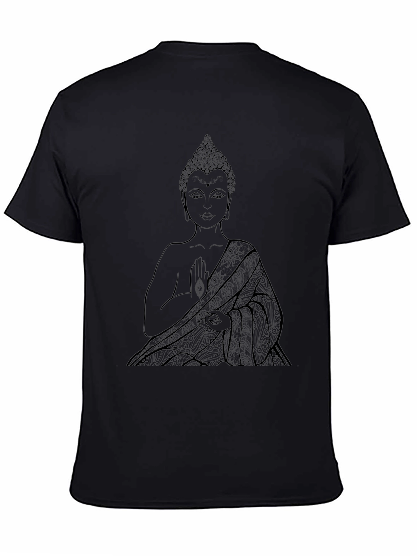 Buddha Graphic Tee - Black
