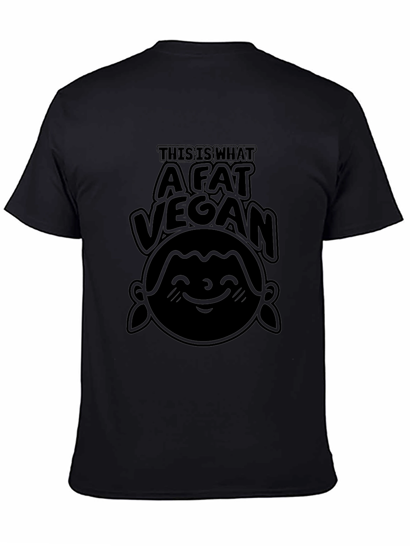 Fat Vegan Graphic T-Shirt - Unisex Crew Neck Tee