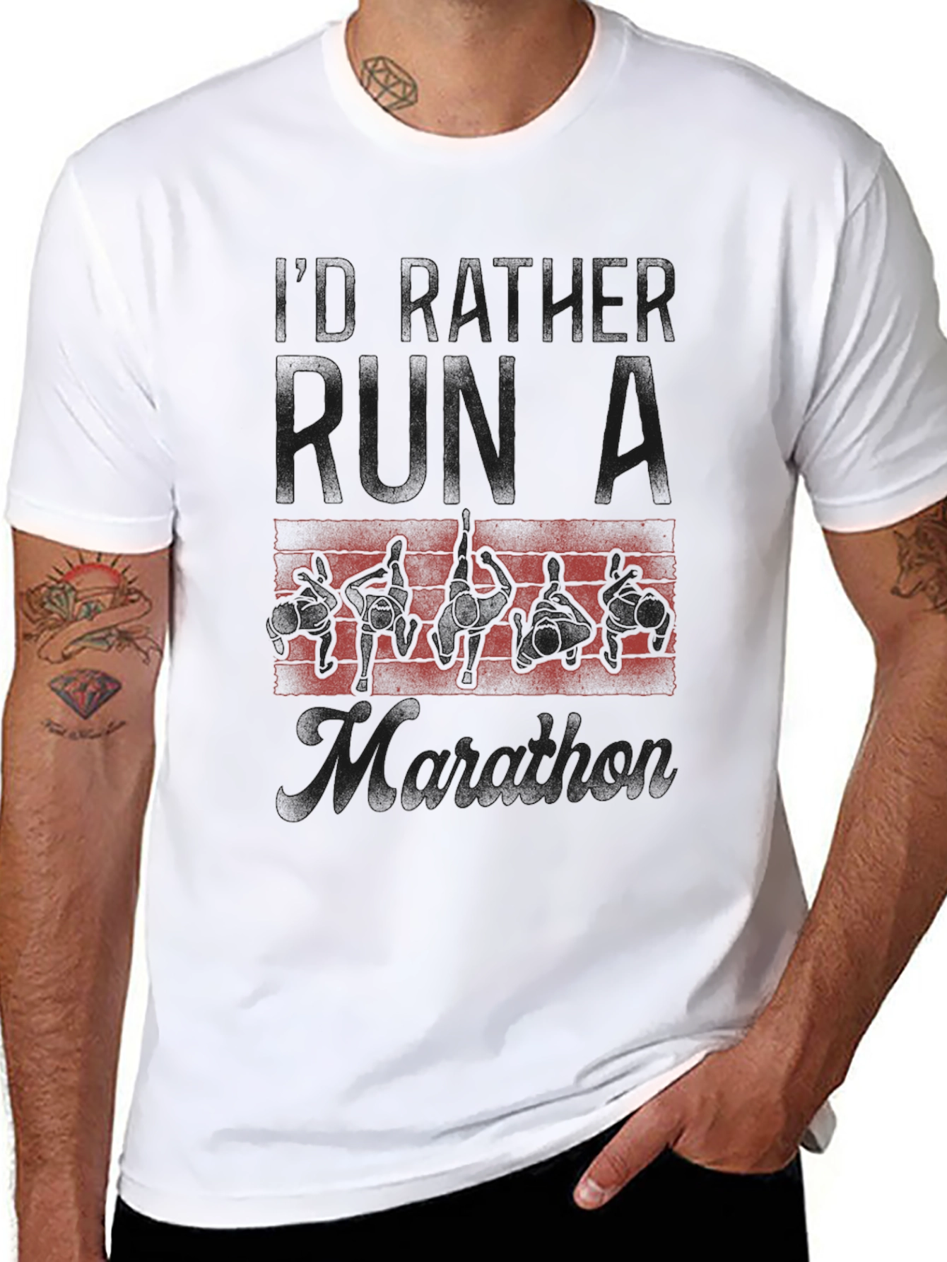 Marathon Runner T-Shirt - My Father Runs a Marathon