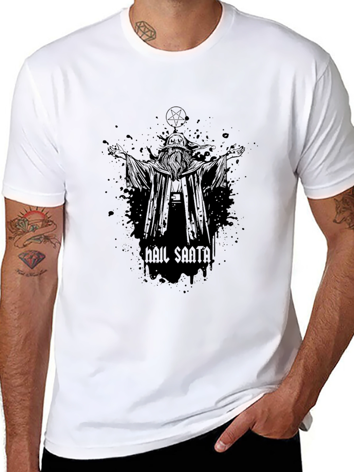 Hail Santa T-Shirt - Dark Humor Graphic Tee