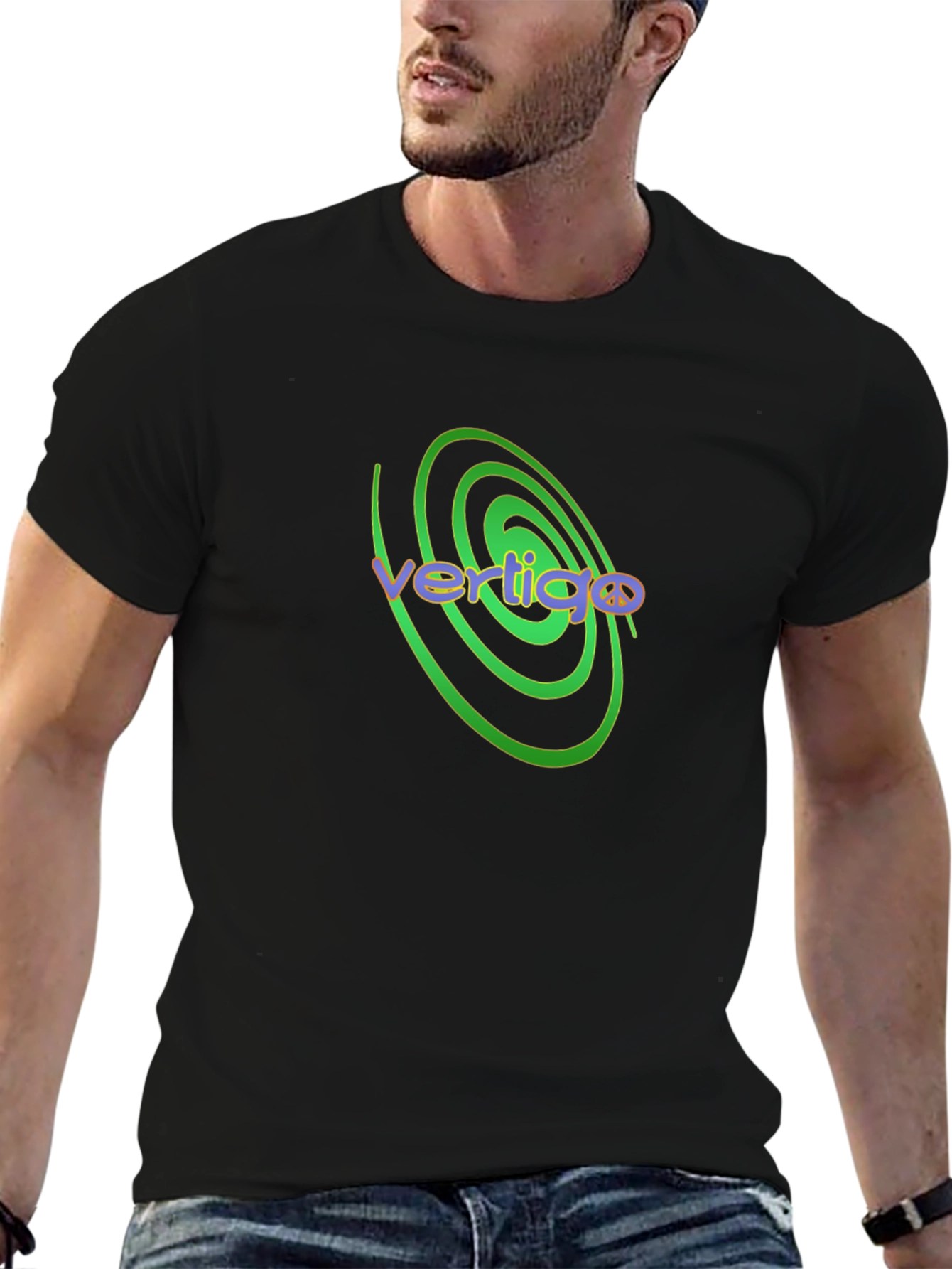 Vertigo Graphic Tee - Spiral Design