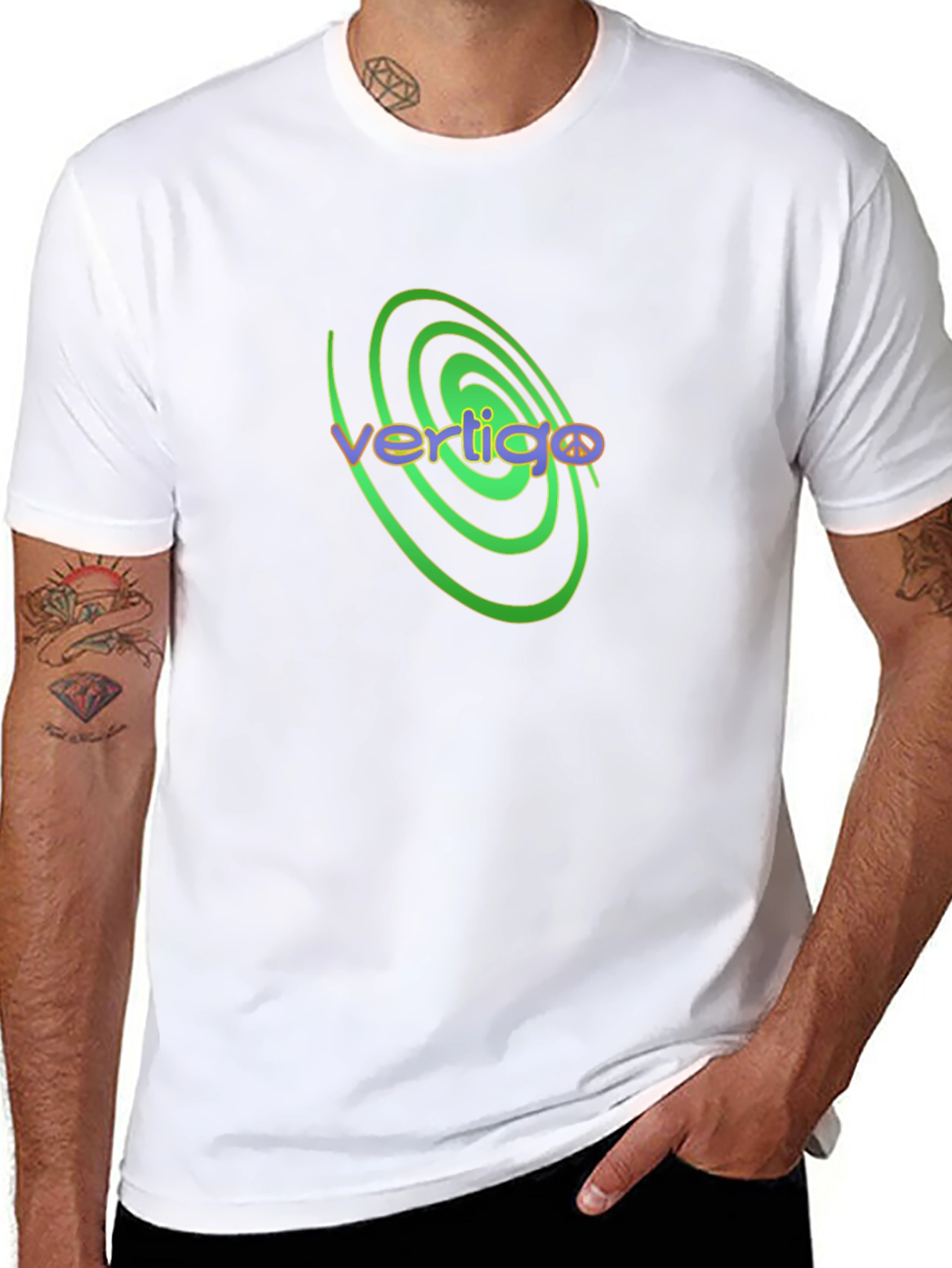 Vertigo Graphic Tee - Spiral Design