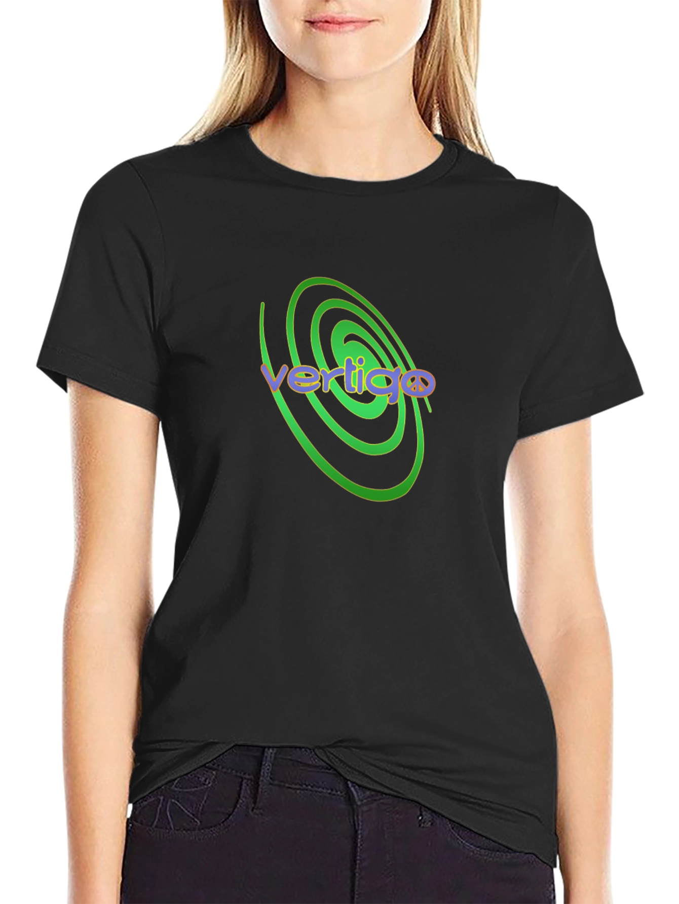Vertigo Graphic Tee - Spiral Design