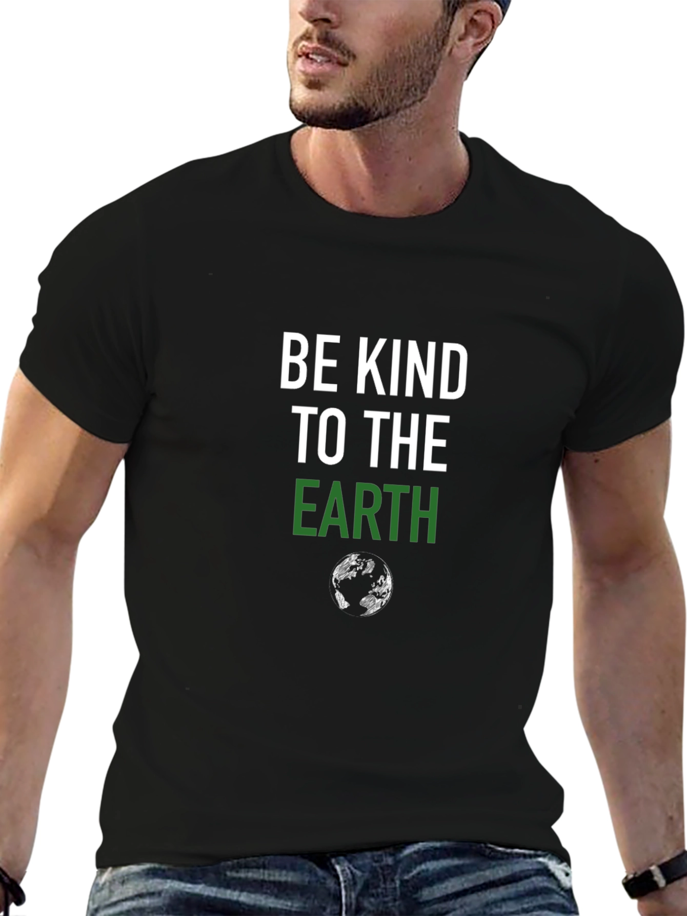 Be Kind to the Earth Graphic Tee - Black