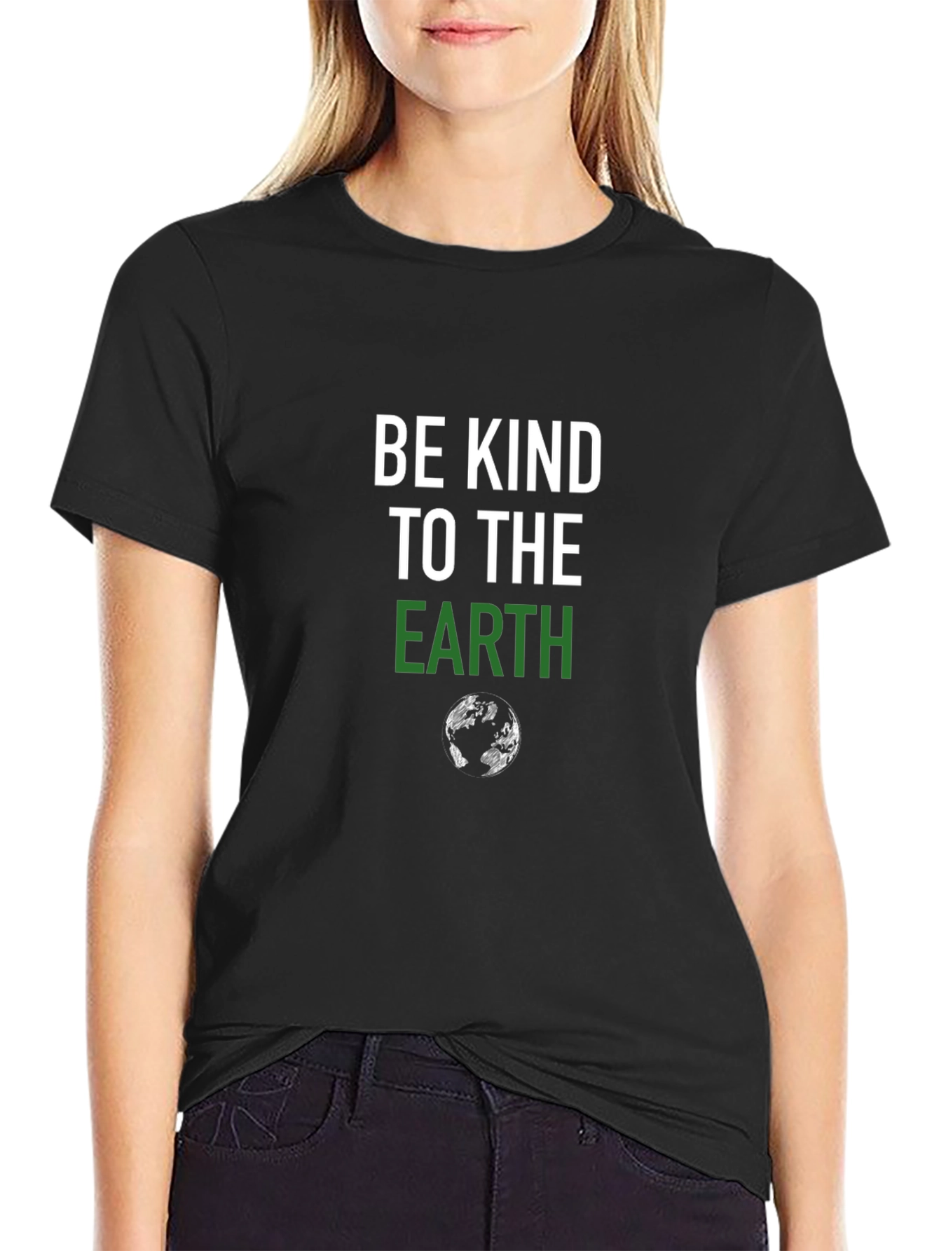 Be Kind to the Earth Graphic Tee - Black