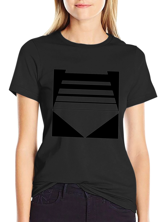 Abstract Geometric Black T-Shirt