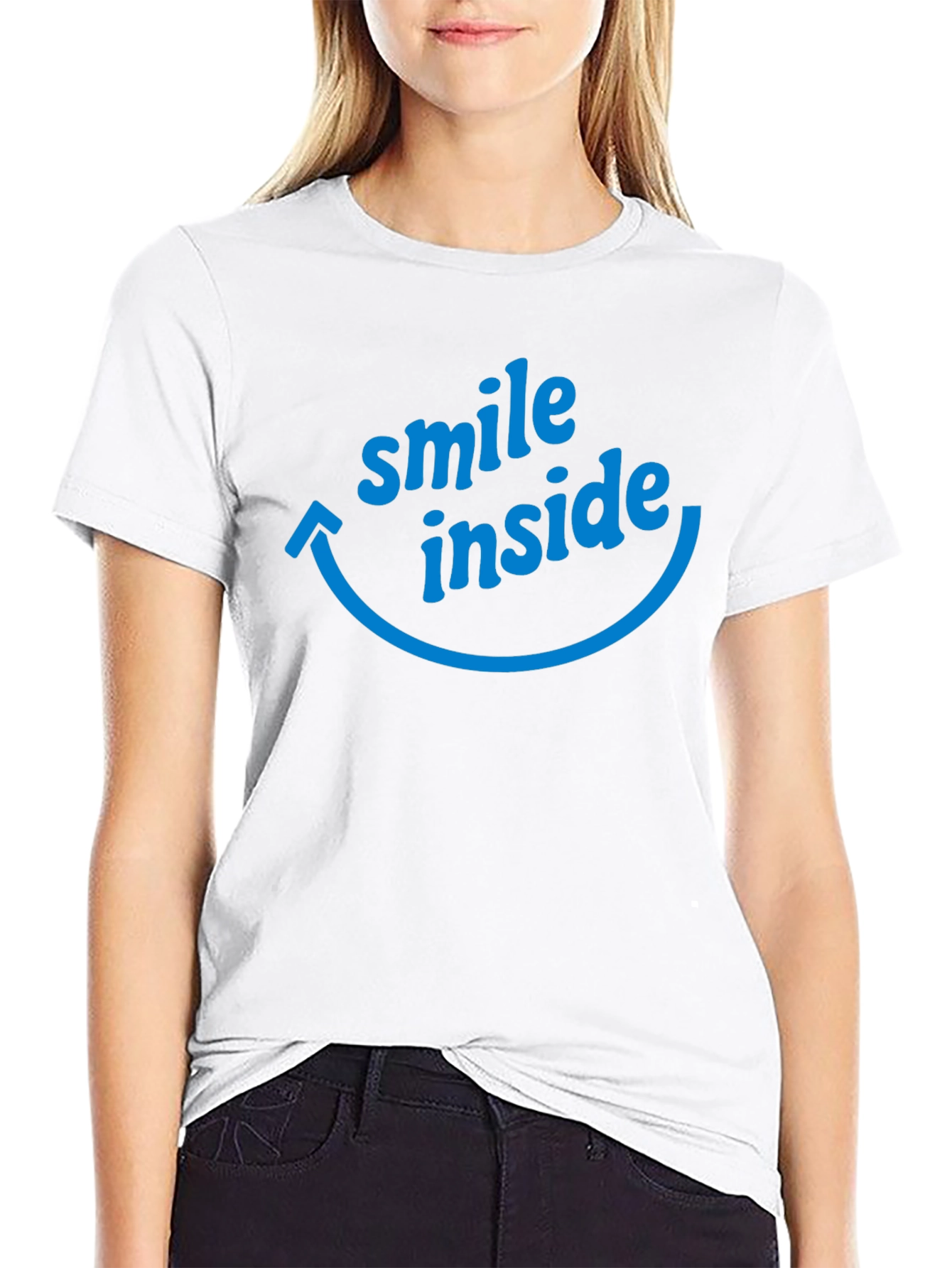 Smile Inside Graphic T-Shirt - Black
