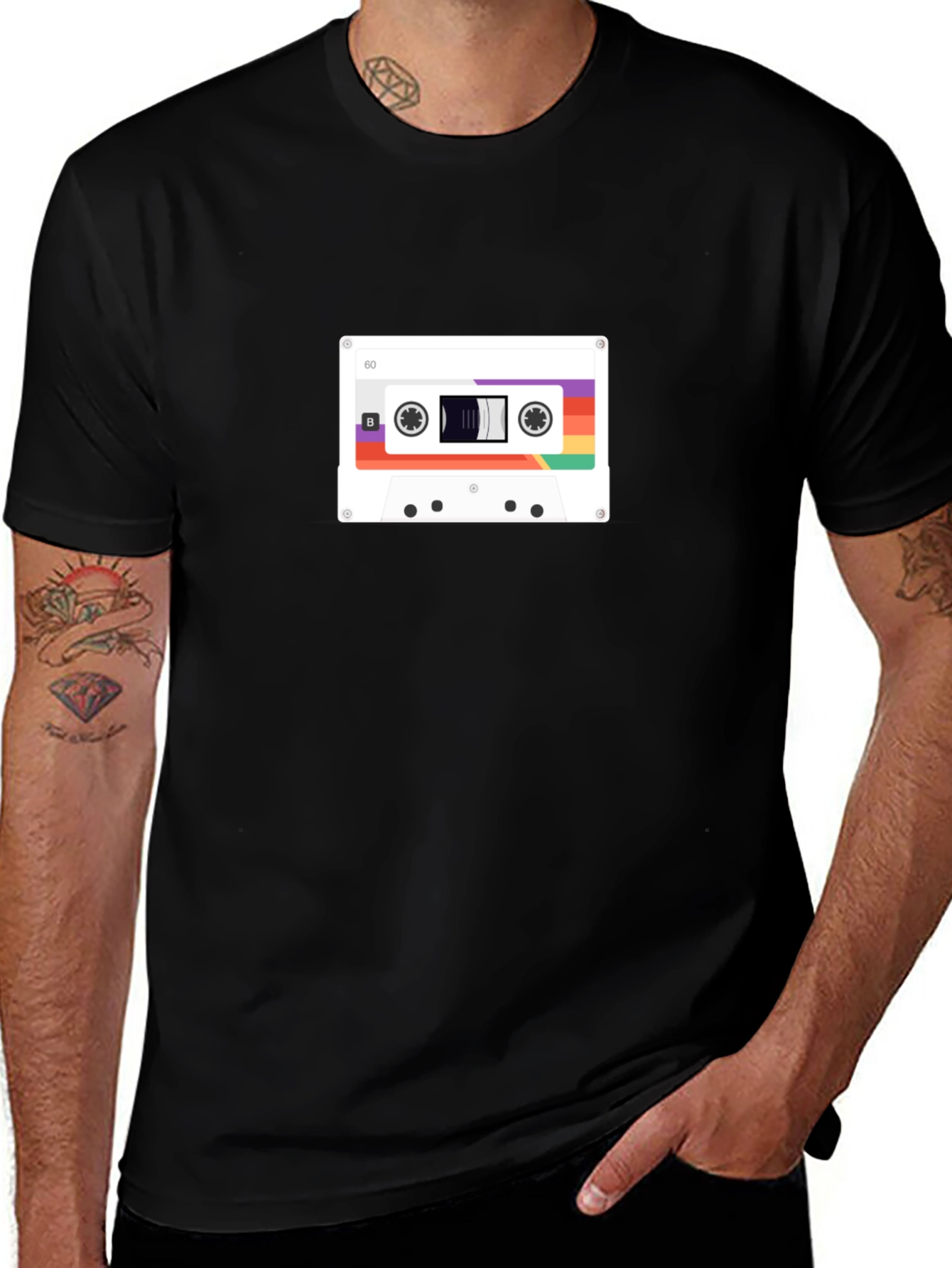 Retro Cassette Tape Graphic T-Shirt