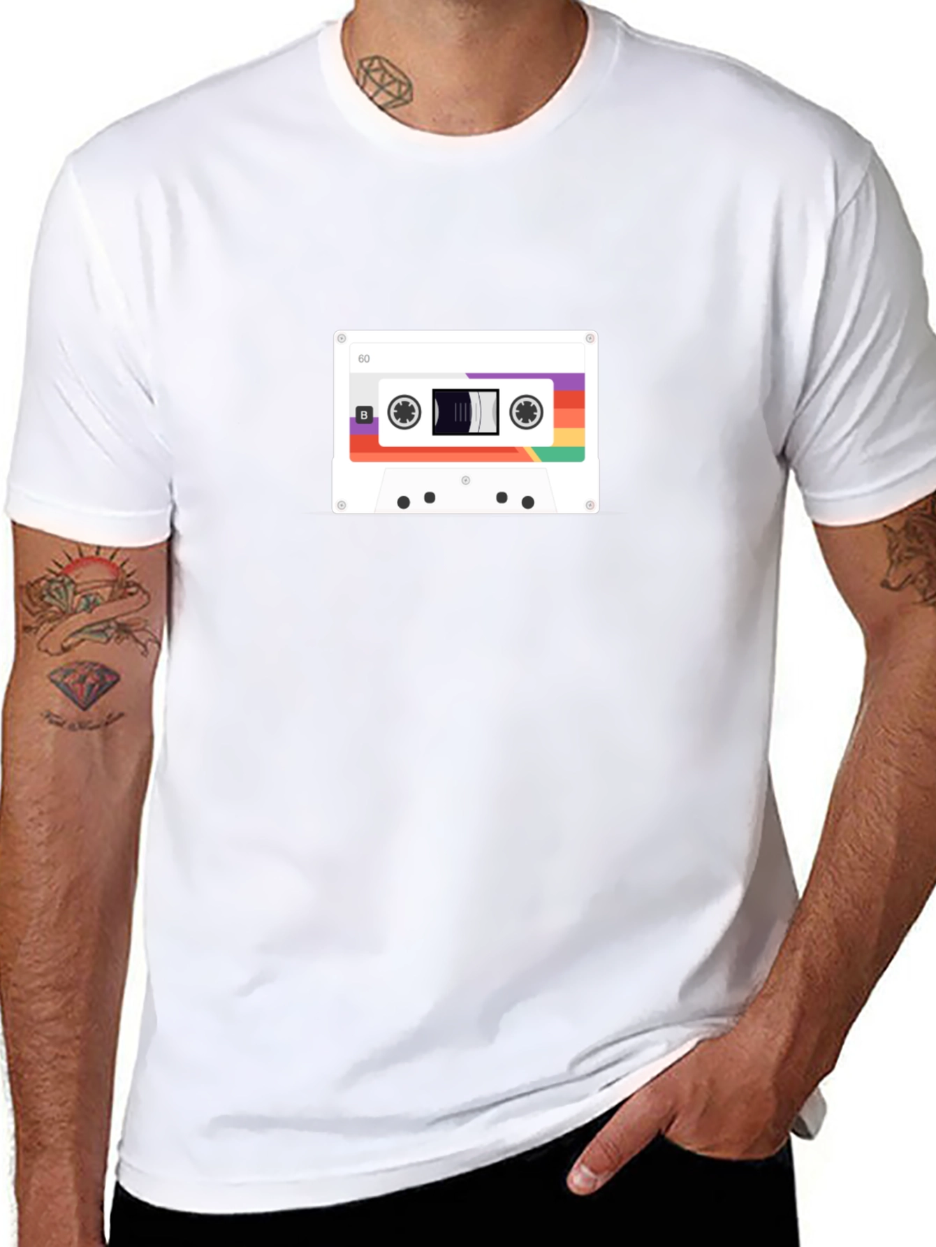 Retro Cassette Tape Graphic T-Shirt