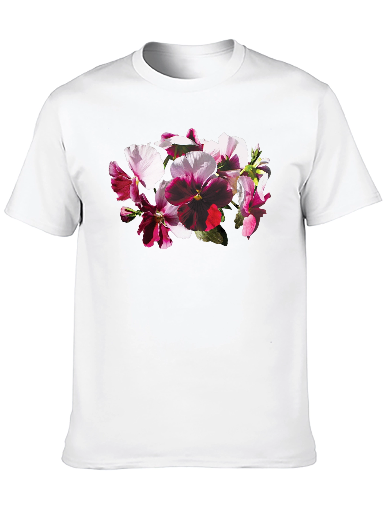 Floral Bouquet Graphic Black T-Shirt